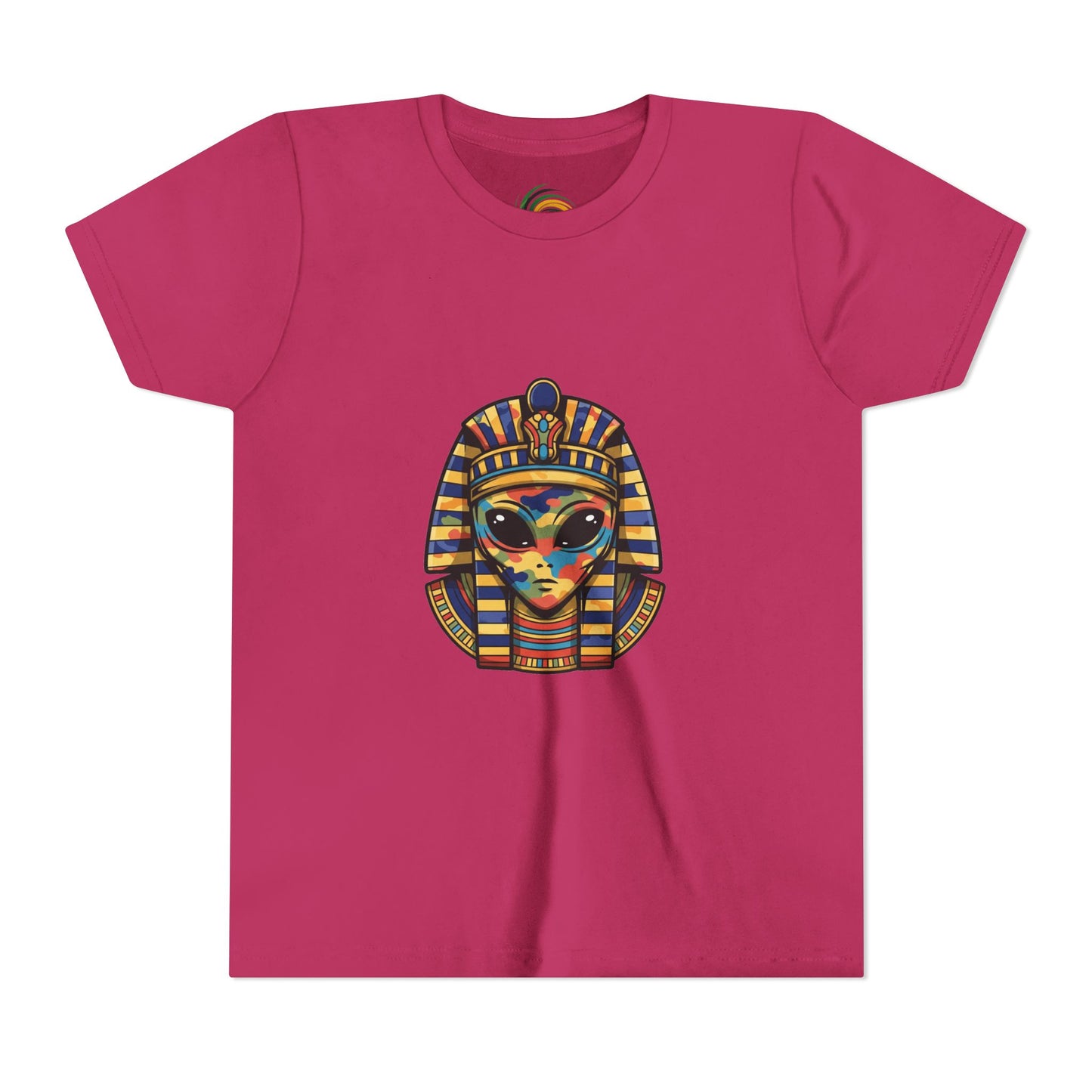 Colorful Pharaoh Youth Tee - Fun Gift, Apparel, Kids Fashion, Egyptian Theme, Summer Wear