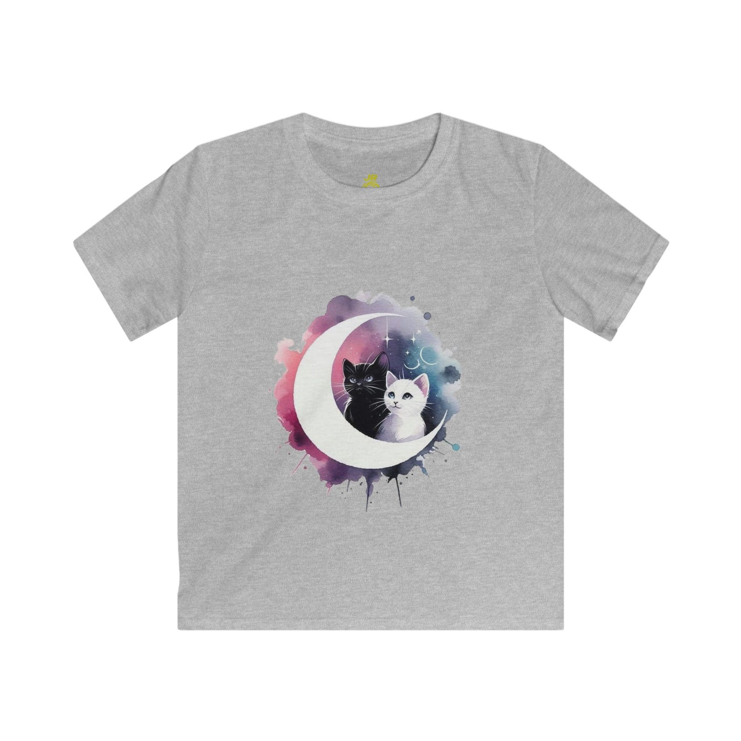 Celestial Cat Kids Tee, Cute Tee for Cat Lovers, Space Theme Kids Shirt, Gift for Birthdays, Animal Lover Apparel, Cosmic Print Top