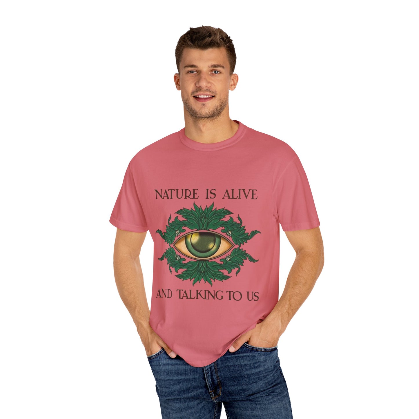 Nature-Inspired Unisex T-Shirt, Eco Friendly Tee, Nature Lover Gift, Casual Wear, Vintage Graphic Tee, Boho Style, Earth Day