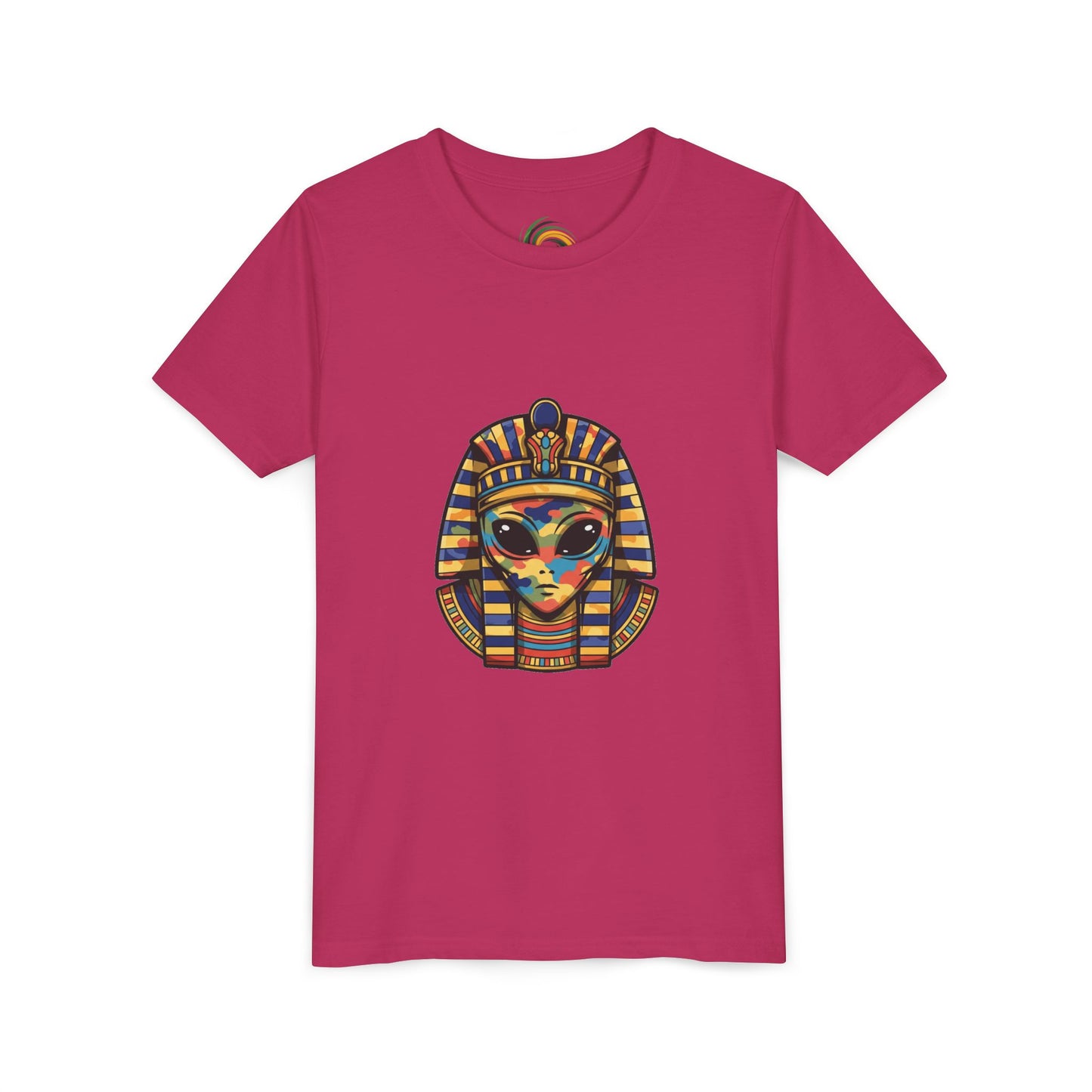 Colorful Pharaoh Youth Tee - Fun Gift, Apparel, Kids Fashion, Egyptian Theme, Summer Wear