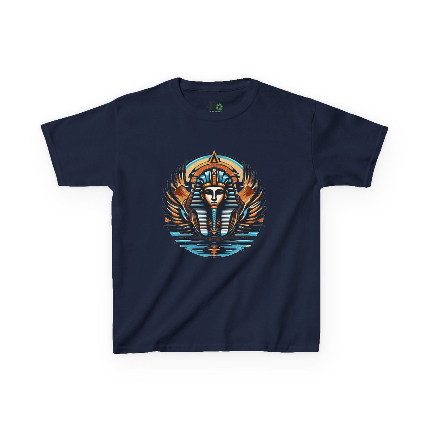 Pharaohs & Wings Tee - Kids Heavy Cotton™ Tee, Fun Egyptian Style Tee, Unique Kids Shirt, Birthday Gift, Adventure Tee
