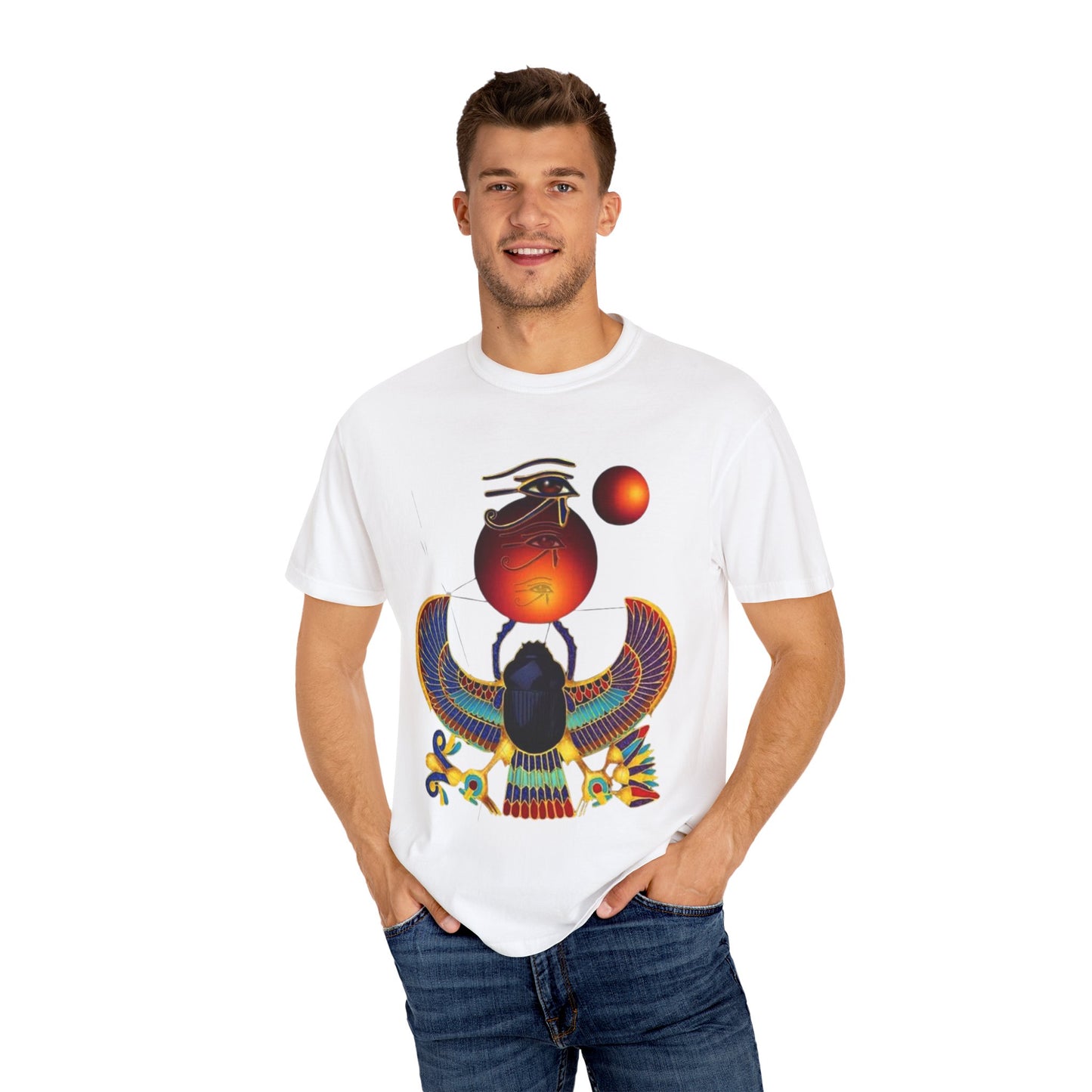 Vintage Egyptian Art T-shirt, Unisex Gift for History Lovers, Graphic Tee for Festivals, Artistic Apparel, Unique Gift Idea