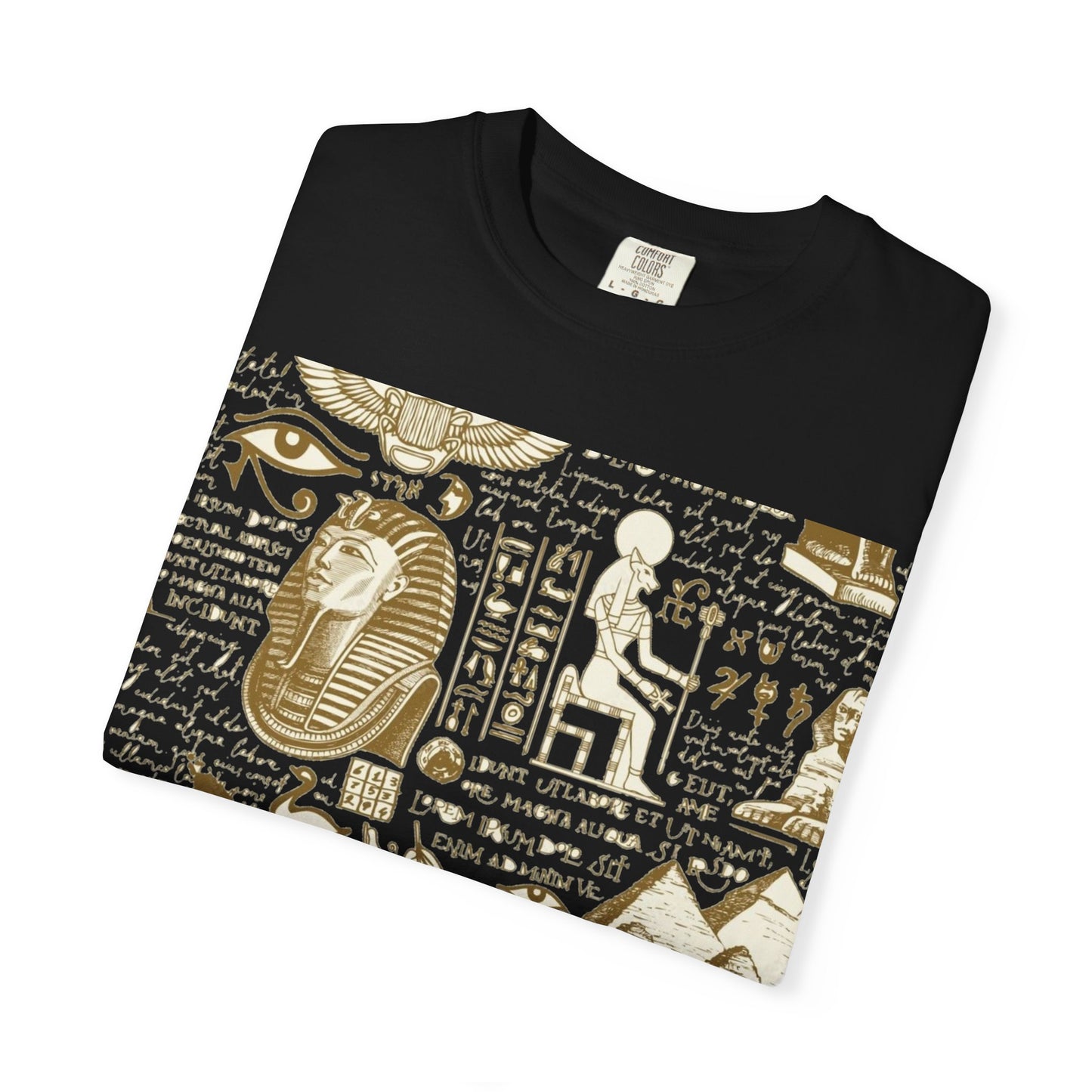 Egyptian-Inspired Unisex T-Shirt - Retro Vibe, Perfect for Music Lovers, Festivals, Gifts, Casual Wear, Vintage Style