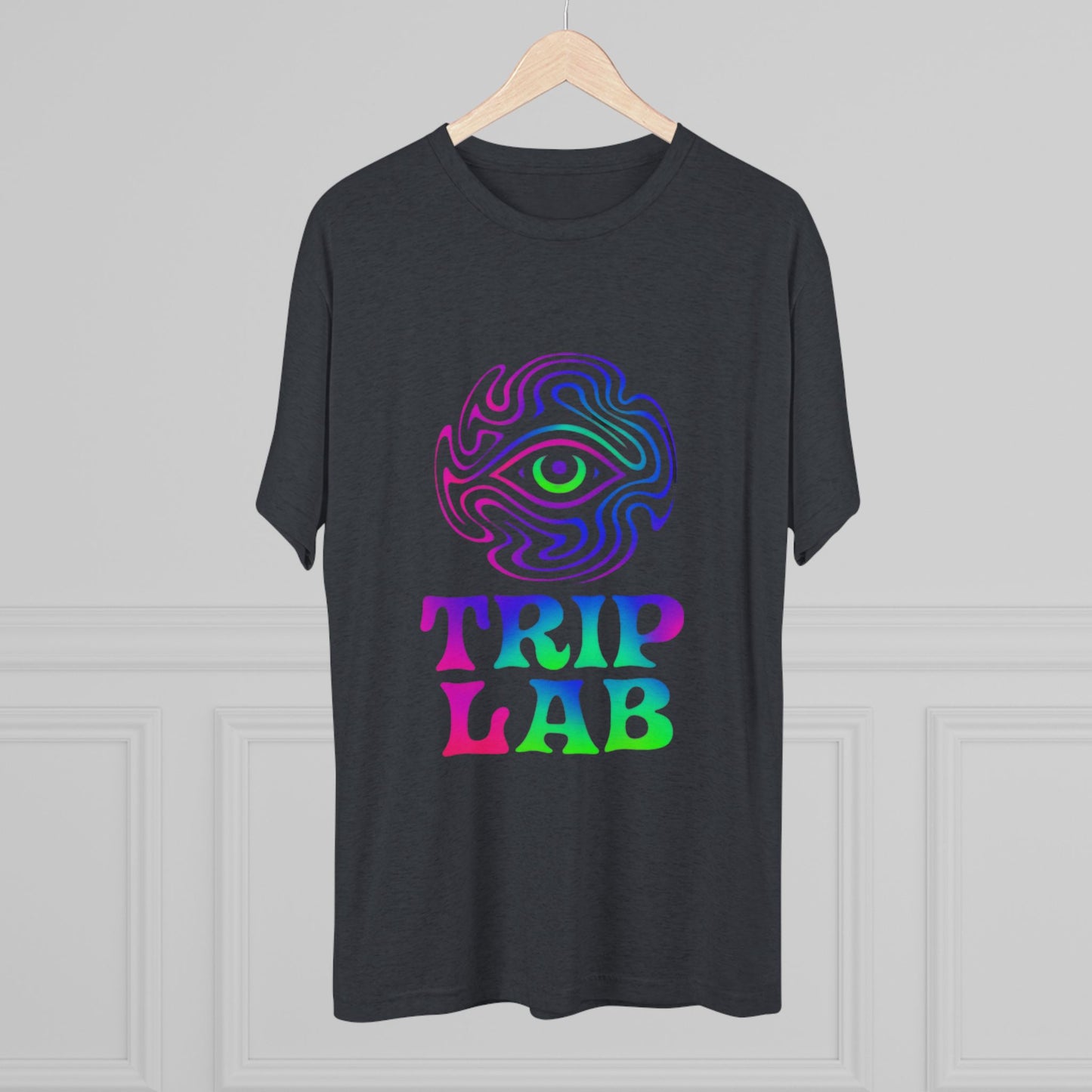 Colorful Psychedelic Tee - Trip Lab Unisex Crew Shirt, Festival Wear, Gift for Him or Her, Summer Wardrobe, Boho Style T-Shirt