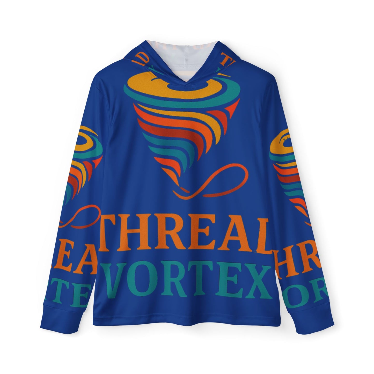 Men's Sports Warmup Hoodie with Vibrant Vortex Design | Athletic Hoodie, Activewear, Sports Gift, Unique Workout Gear, Stylish Layer