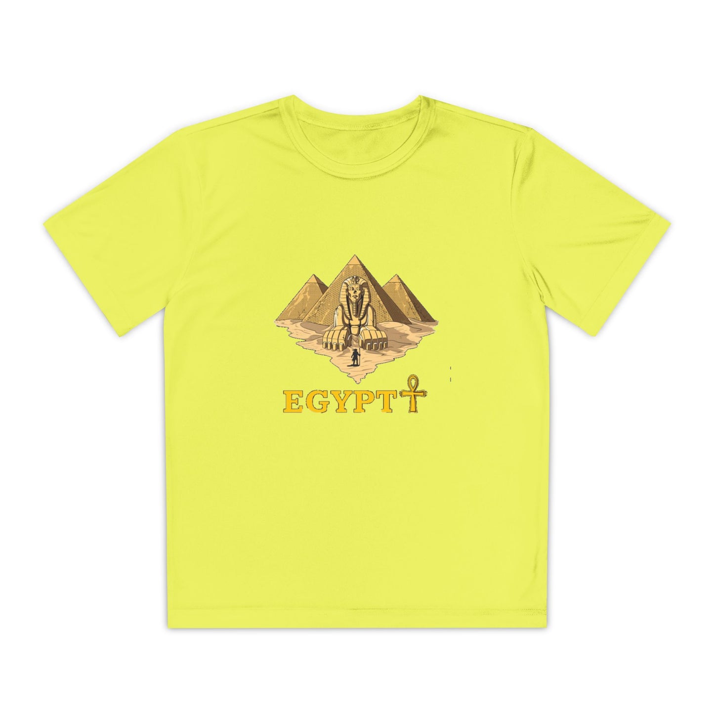 Egyptian Pyramid Youth Tee, Cool Shirt for Kids, Vintage Style Cotton Top, Gift for Birthdays, Travel Enthusiasts, Summer Wear