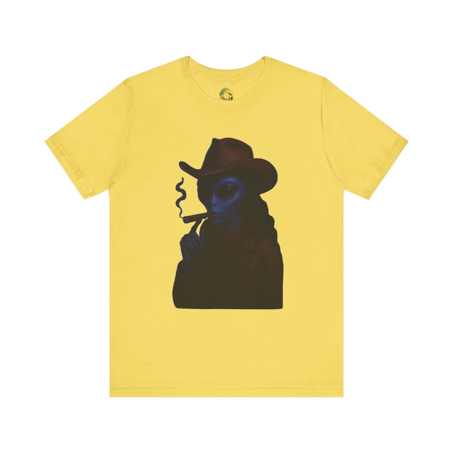 Mysterious Cowboy Tee, Unisex T-Shirt, Vintage Style Graphic Tee, Casual Wear, Gift for Him/Her, Unique Art Shirt