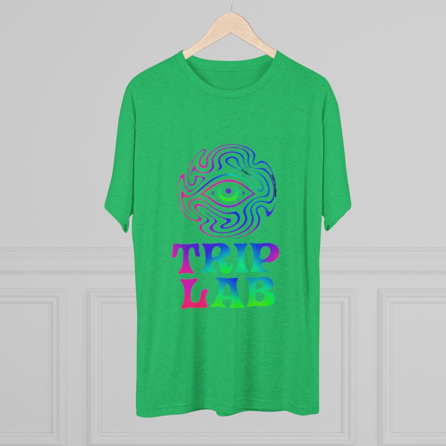 Colorful Psychedelic Tee - Trip Lab Unisex Crew Shirt, Festival Wear, Gift for Him or Her, Summer Wardrobe, Boho Style T-Shirt