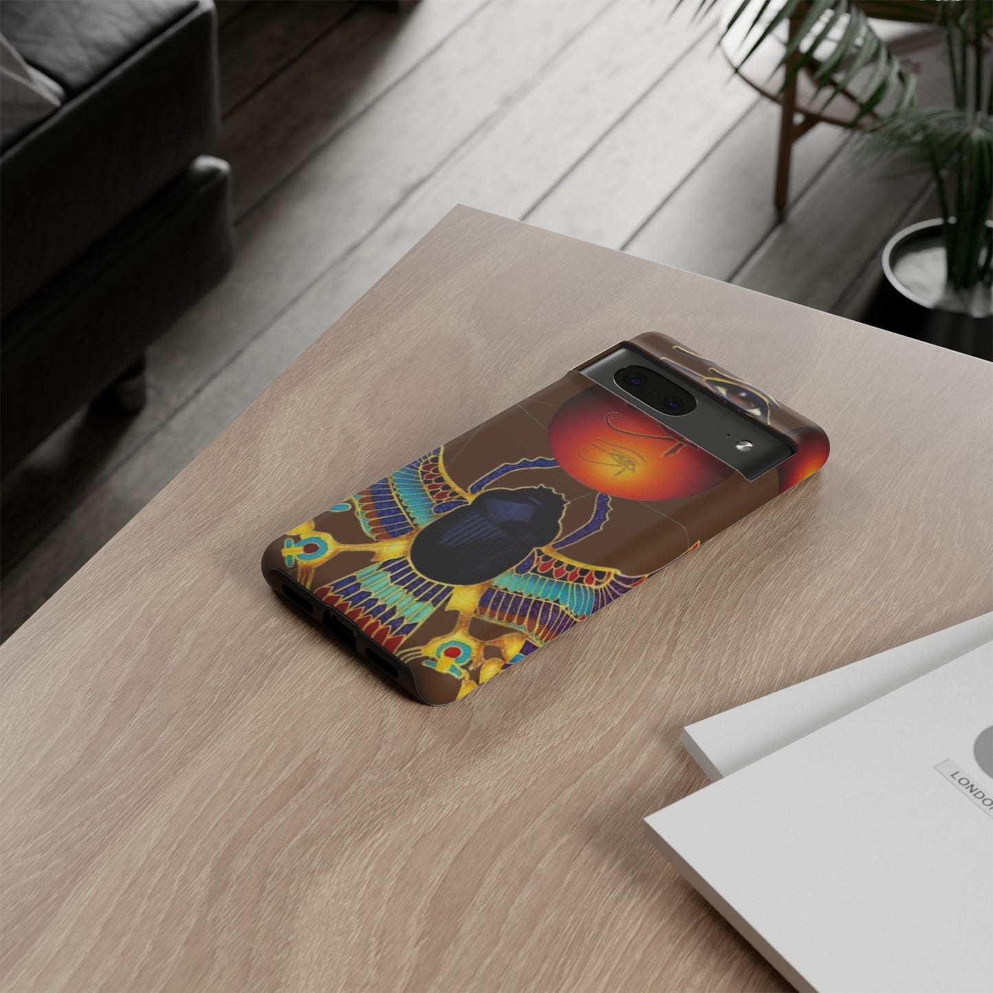 Egyptian Scarab Phone Case | Tough Cases for Unique Style, Protective Cases, Artistic Phone Covers, Gifts for Art Lovers