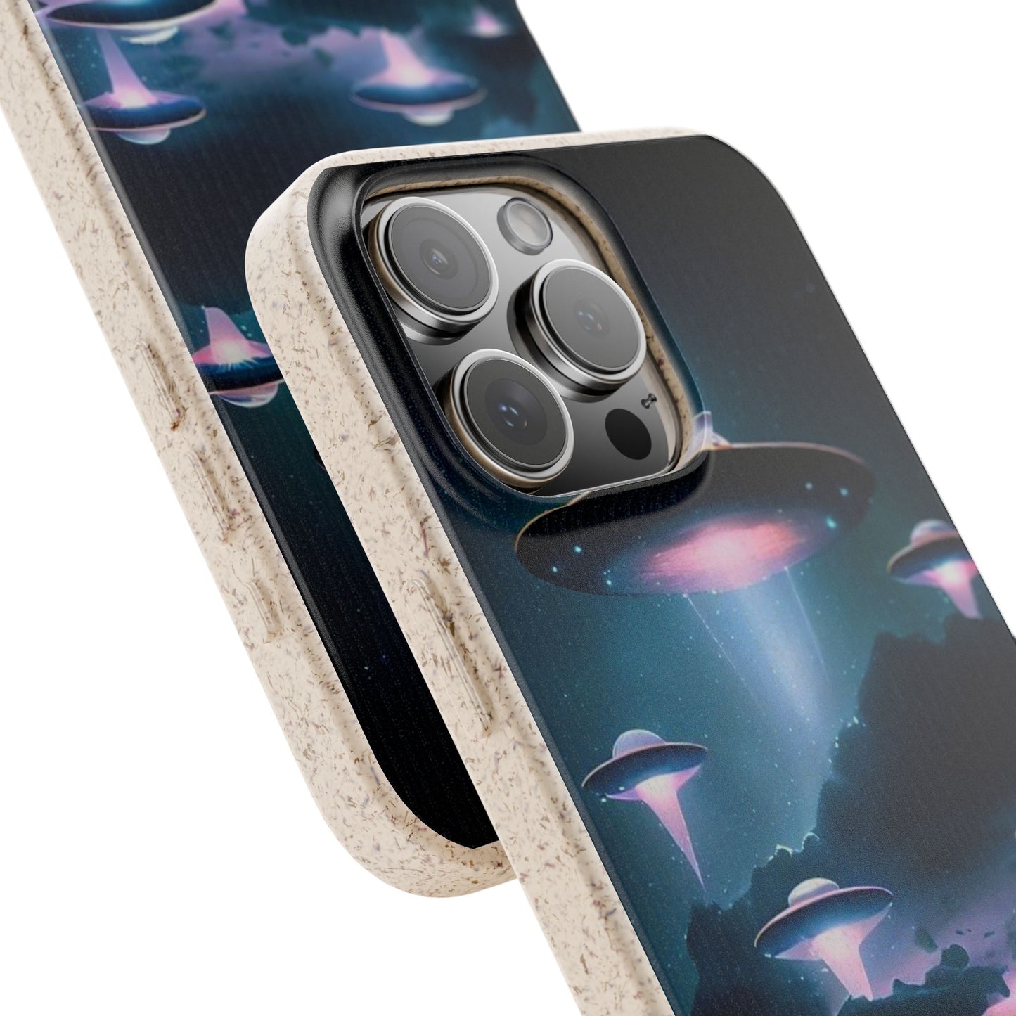 Biodegradable UFO Phone Case - Eco-Friendly and Stylish Design