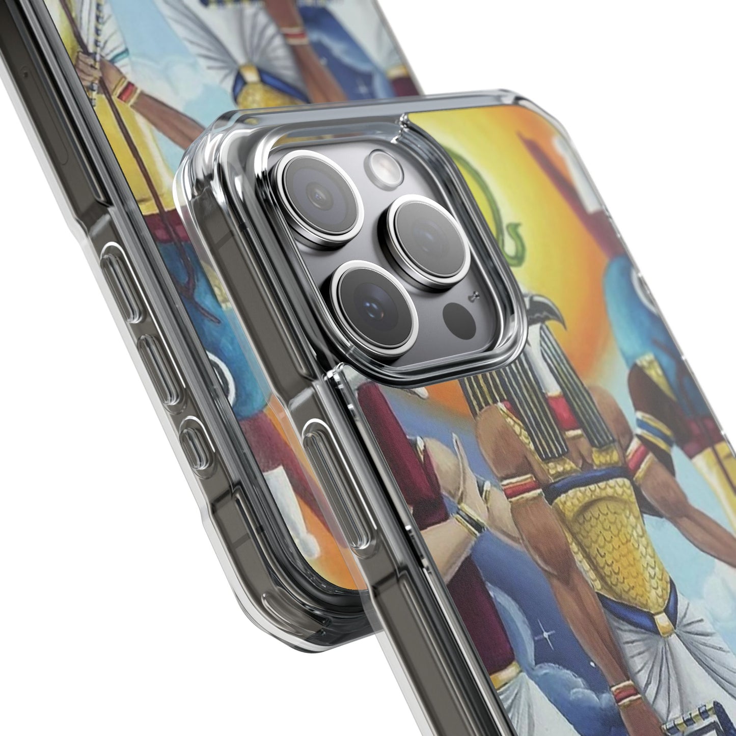 Egyptian Art Phone Case - Magnetic Clear Impact Case for Stylish Protection