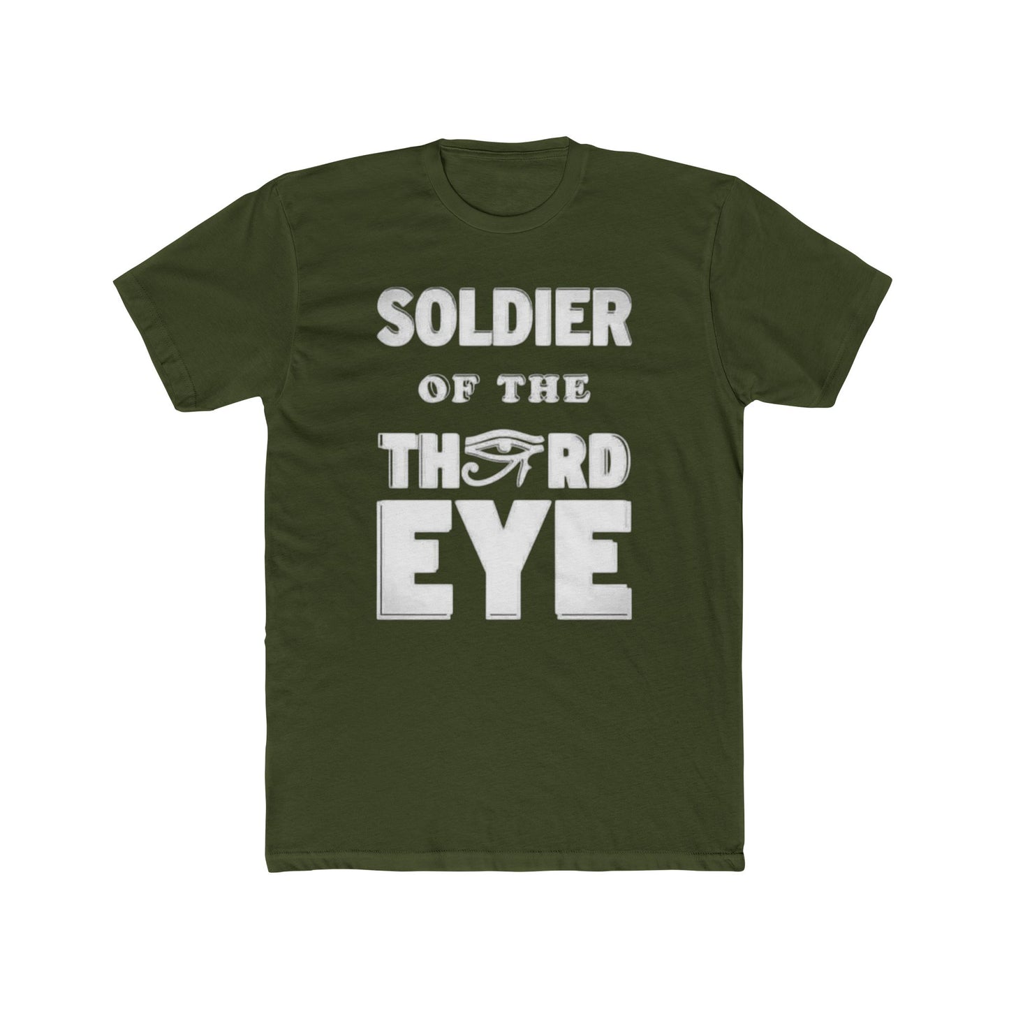 Soldier of the Third Eye Unisex Cotton Crew Tee, Spiritual T-Shirt, Gift for Friends, Meditation Shirt, Mindfulness Apparel