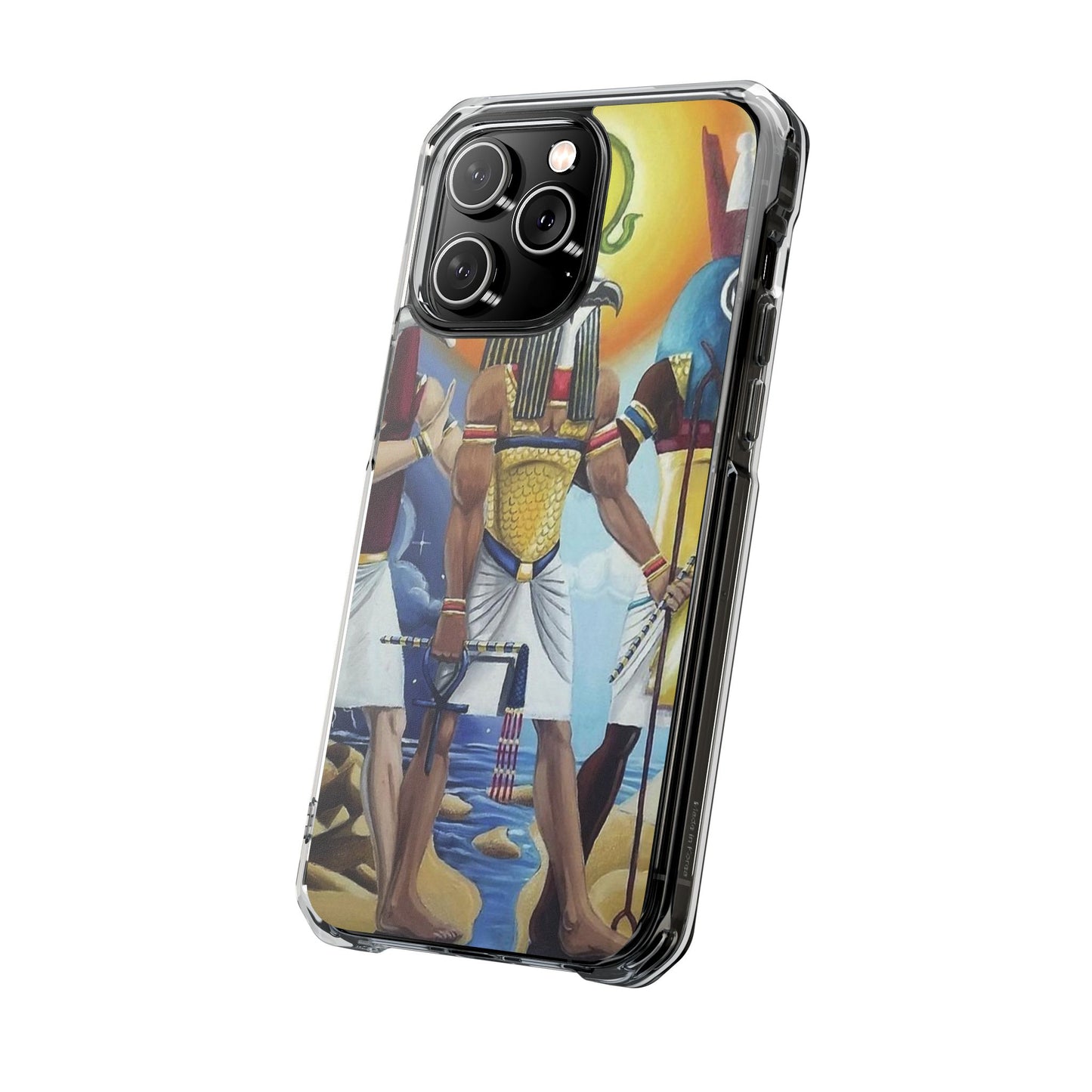 Egyptian Art Phone Case - Magnetic Clear Impact Case for Stylish Protection
