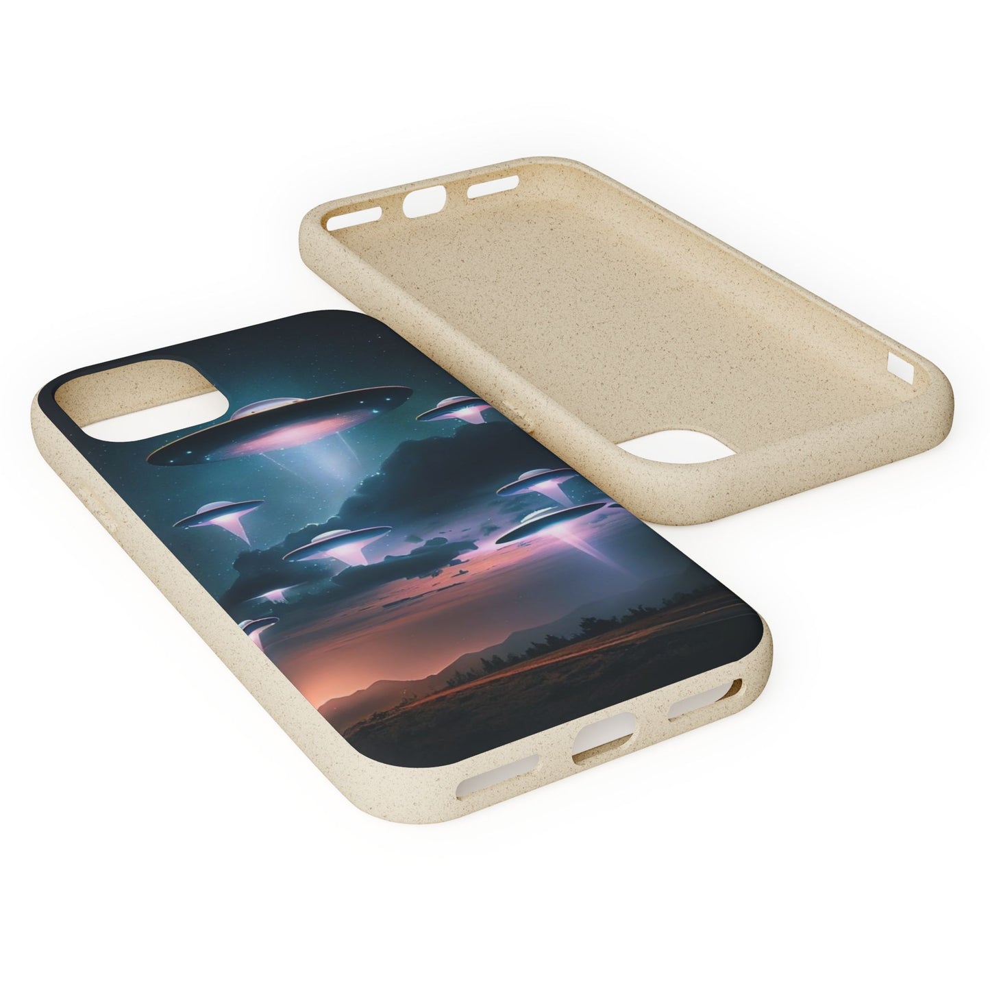 Biodegradable UFO Phone Case - Eco-Friendly and Stylish Design