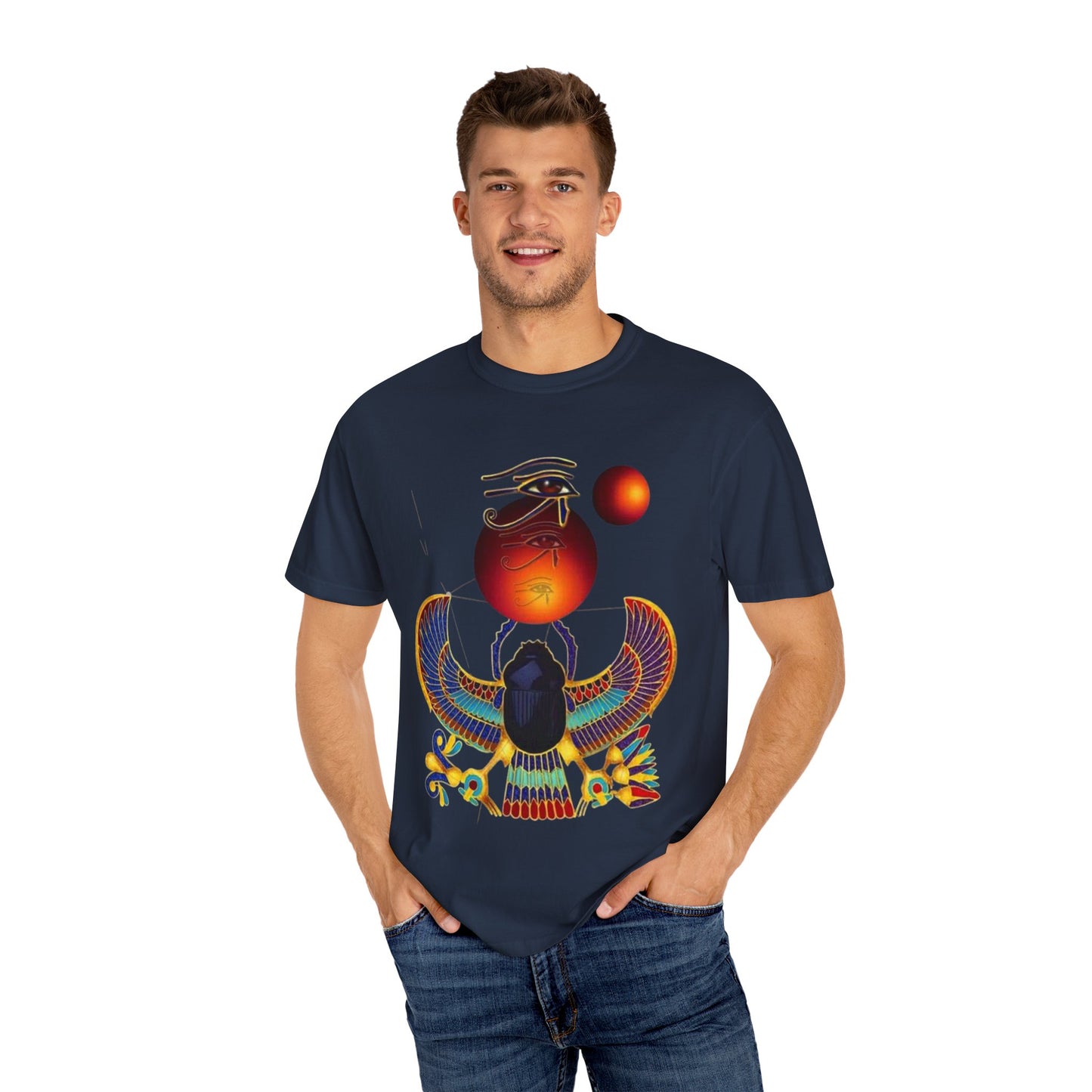Vintage Egyptian Art T-shirt, Unisex Gift for History Lovers, Graphic Tee for Festivals, Artistic Apparel, Unique Gift Idea