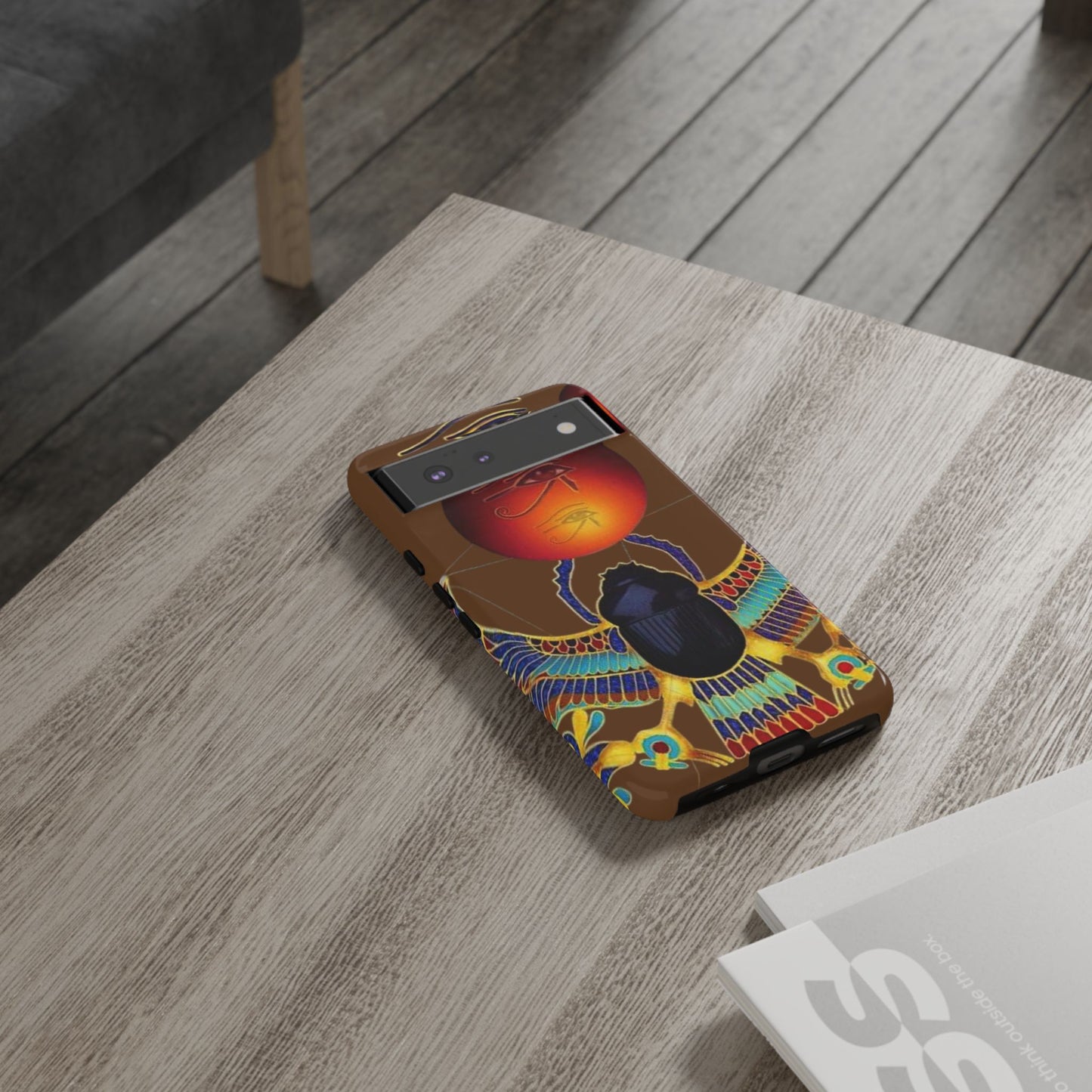 Egyptian Scarab Phone Case | Tough Cases for Unique Style, Protective Cases, Artistic Phone Covers, Gifts for Art Lovers