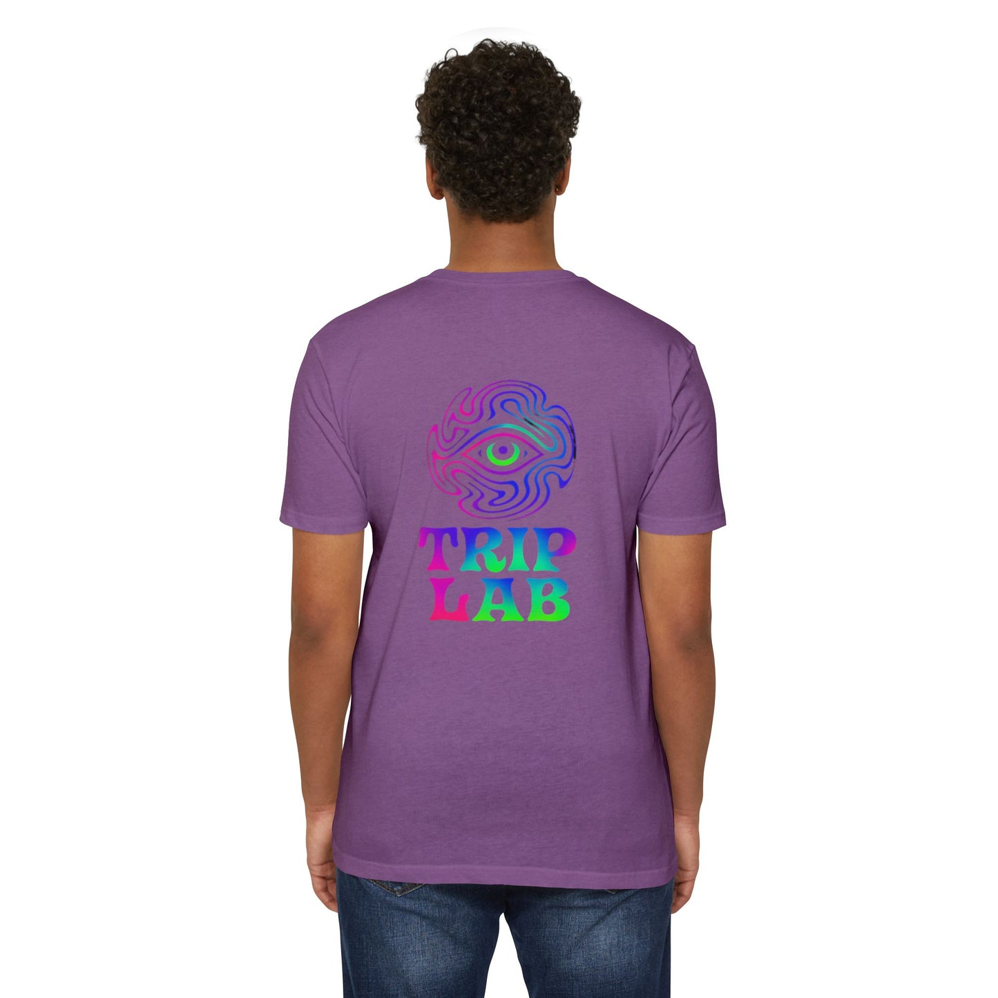 🫵Colorful Trip Lab Unisex👍 T-Shirt, Psychedelic Tee, Casual Wear, Music Festival Top, Gift for Adventure Lovers