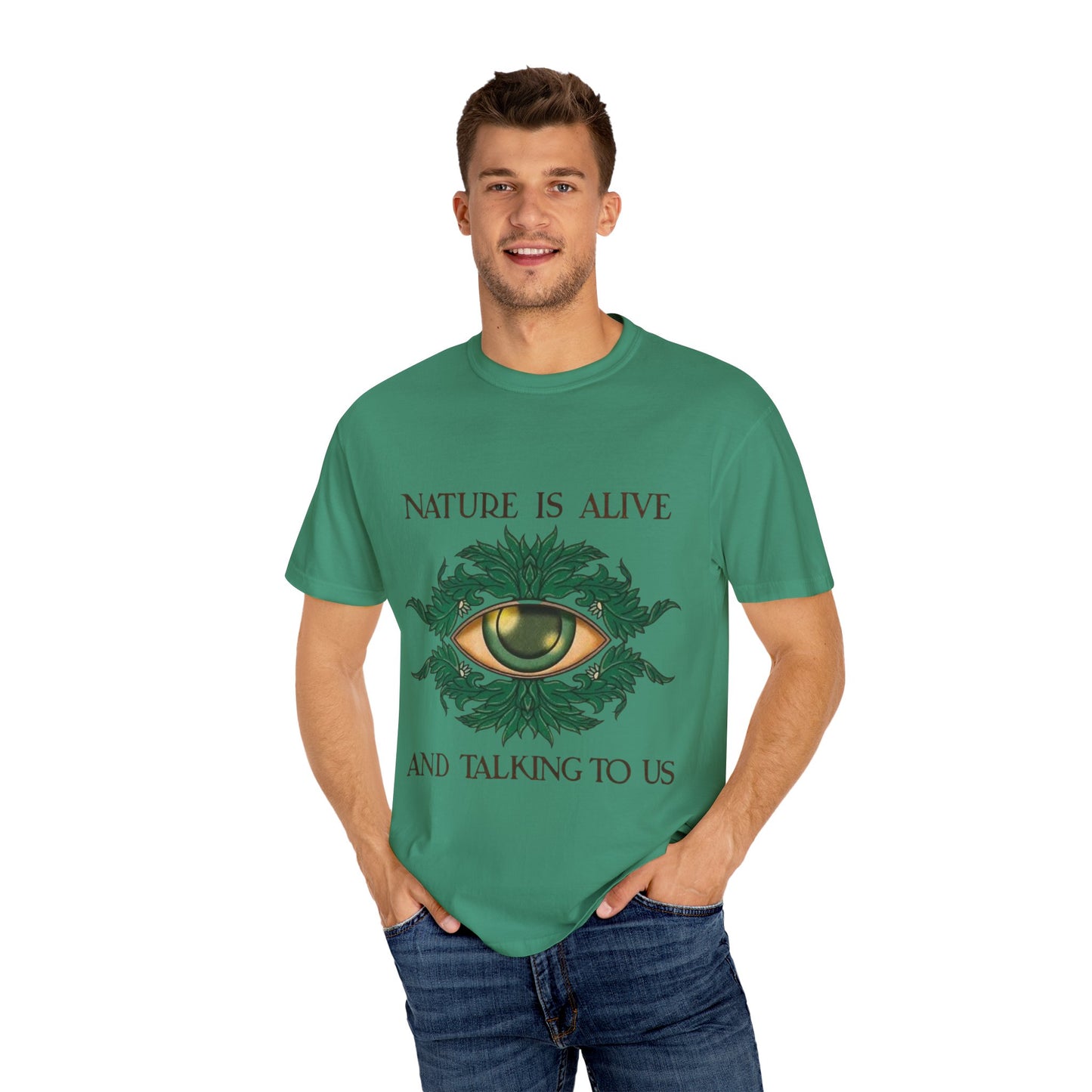 Nature-Inspired Unisex T-Shirt, Eco Friendly Tee, Nature Lover Gift, Casual Wear, Vintage Graphic Tee, Boho Style, Earth Day