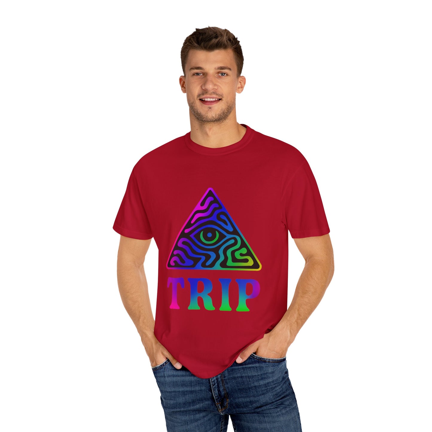 Psychedelic Trip T-Shirt, Unisex Graphic Tee, Retro Vibe Shirt, Festival Wear, Gift for Creative Souls