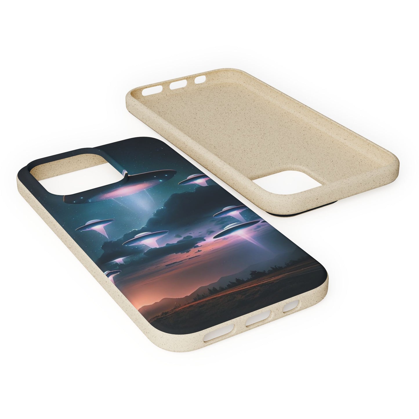 Biodegradable UFO Phone Case - Eco-Friendly and Stylish Design
