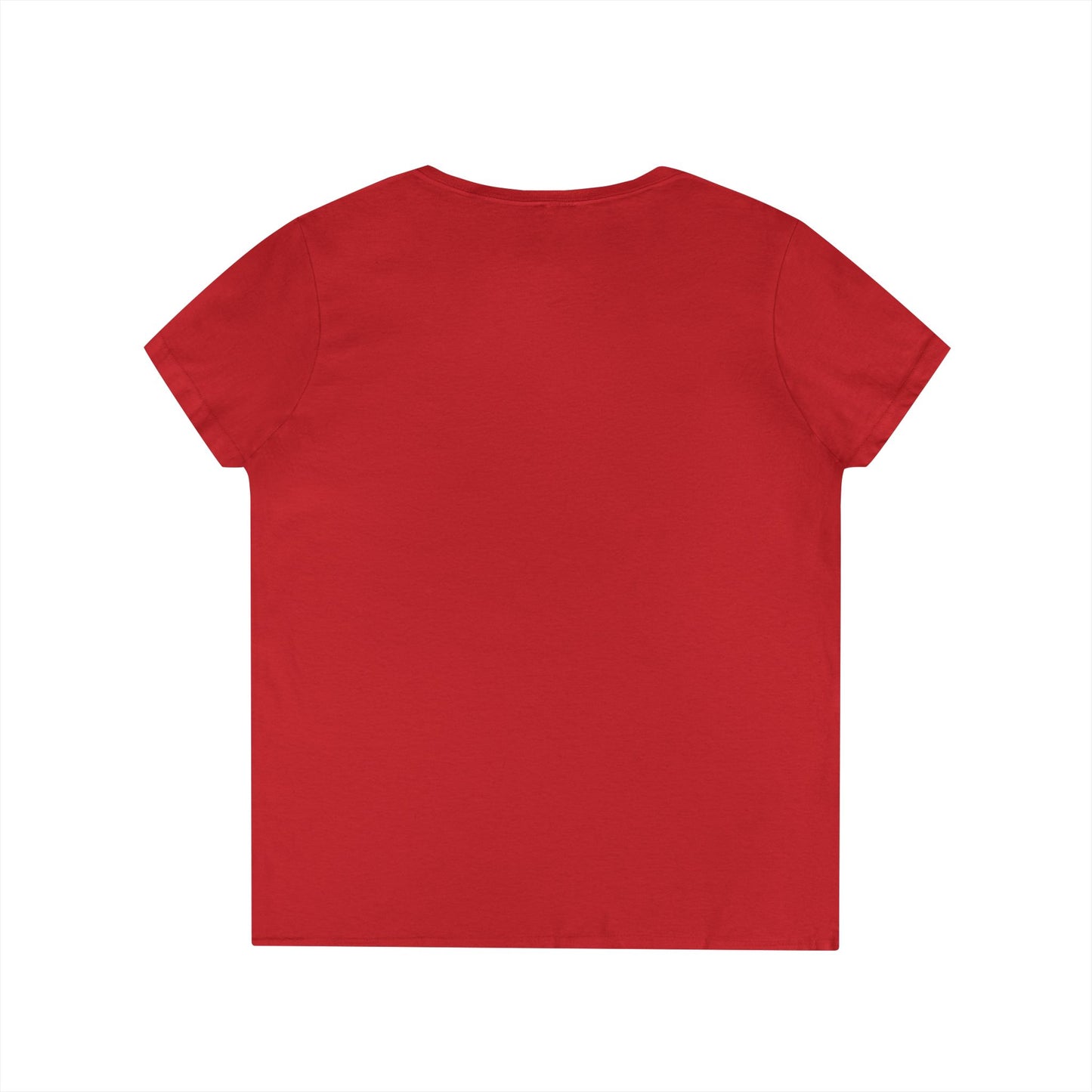 Vibrant Graphic Ladies' V-Neck T-Shirt - Trendy Art Design