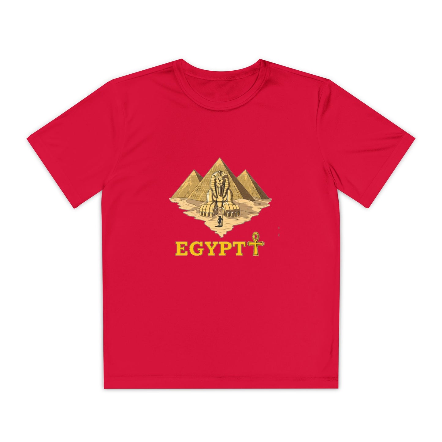 Egyptian Pyramid Youth Tee, Cool Shirt for Kids, Vintage Style Cotton Top, Gift for Birthdays, Travel Enthusiasts, Summer Wear