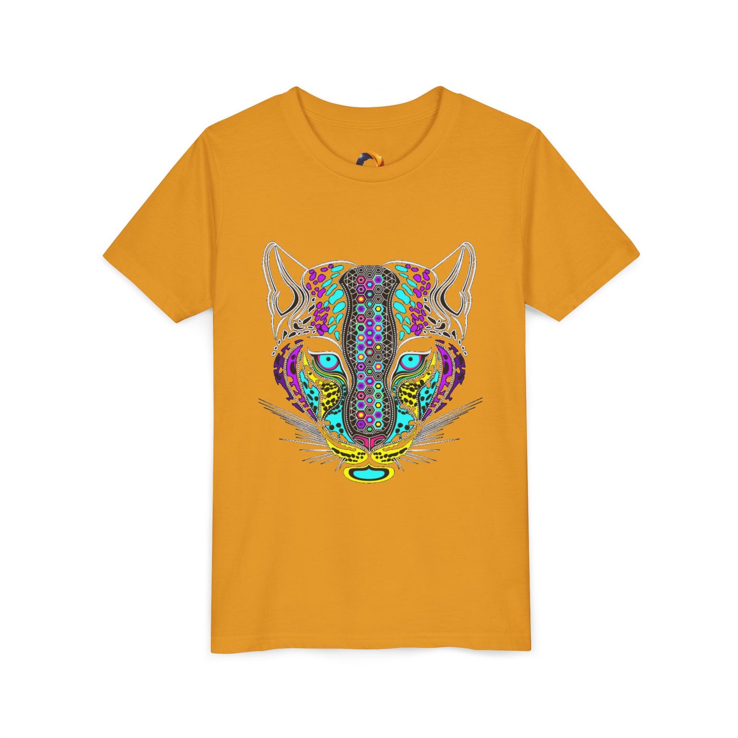 Colorful Tiger Youth Tee, Trendy Kids Shirt, Animal Lover Gift, Fun Birthday Apparel, Unique Graphic Tee