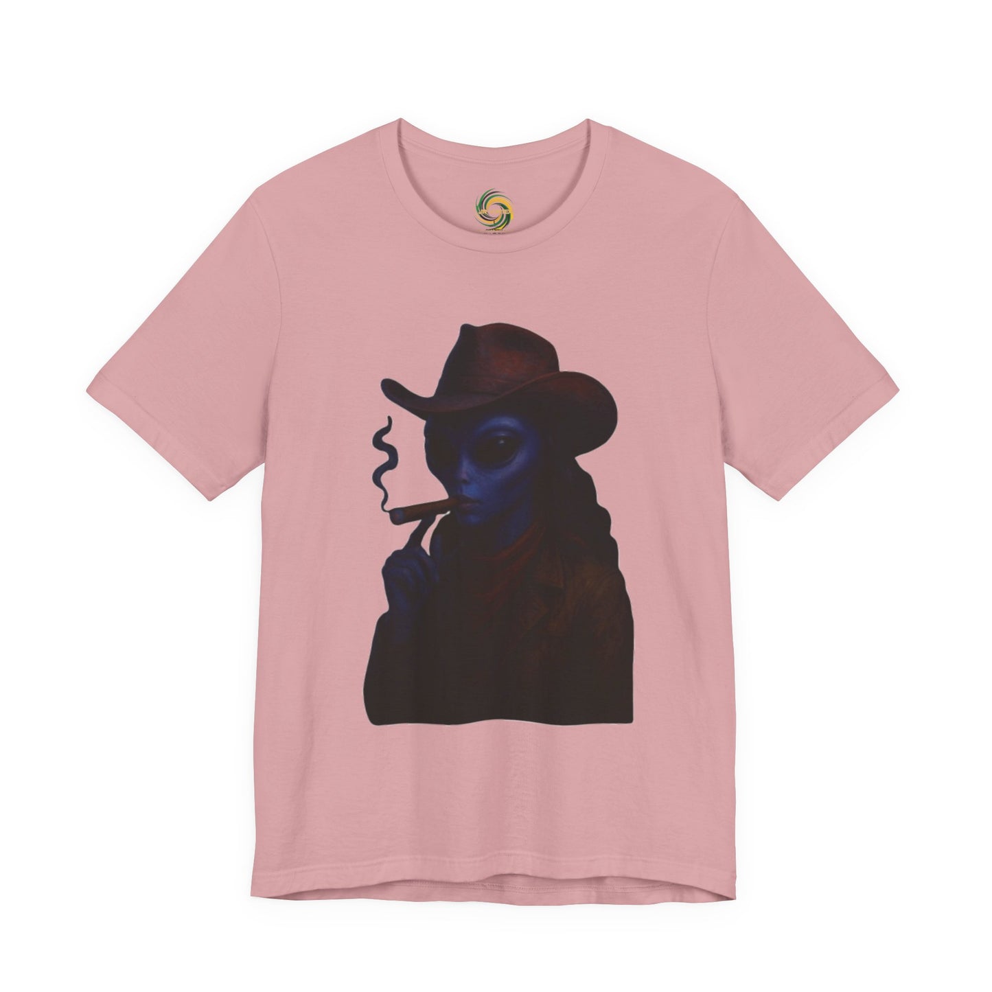 Mysterious Cowboy Tee, Unisex T-Shirt, Vintage Style Graphic Tee, Casual Wear, Gift for Him/Her, Unique Art Shirt