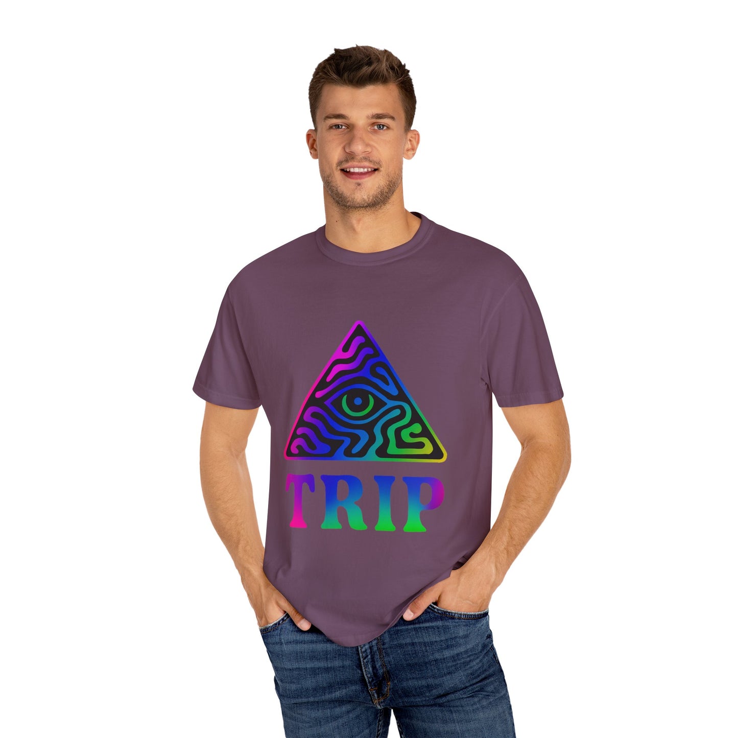 Psychedelic Trip T-Shirt, Unisex Graphic Tee, Retro Vibe Shirt, Festival Wear, Gift for Creative Souls