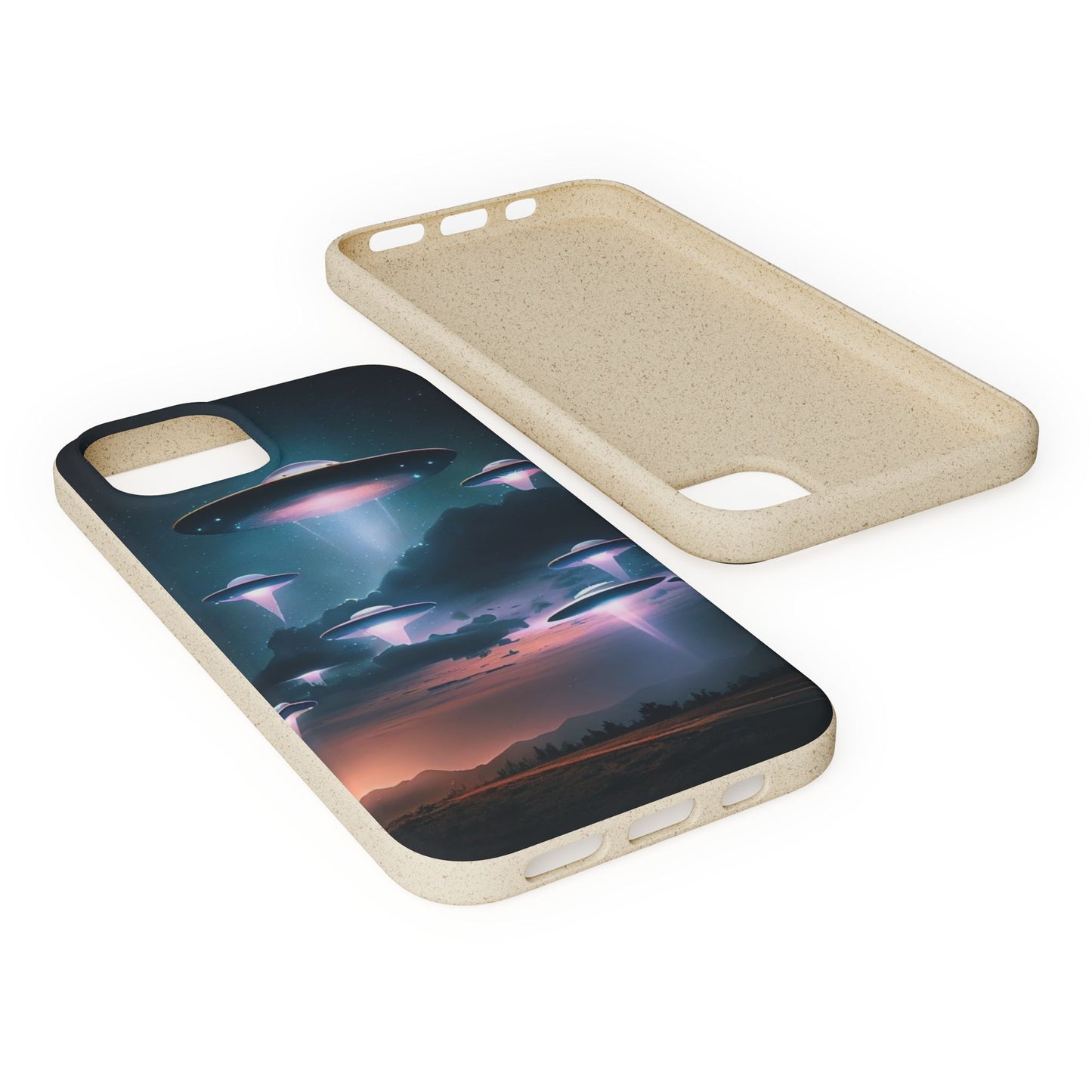 Biodegradable UFO Phone Case - Eco-Friendly and Stylish Design