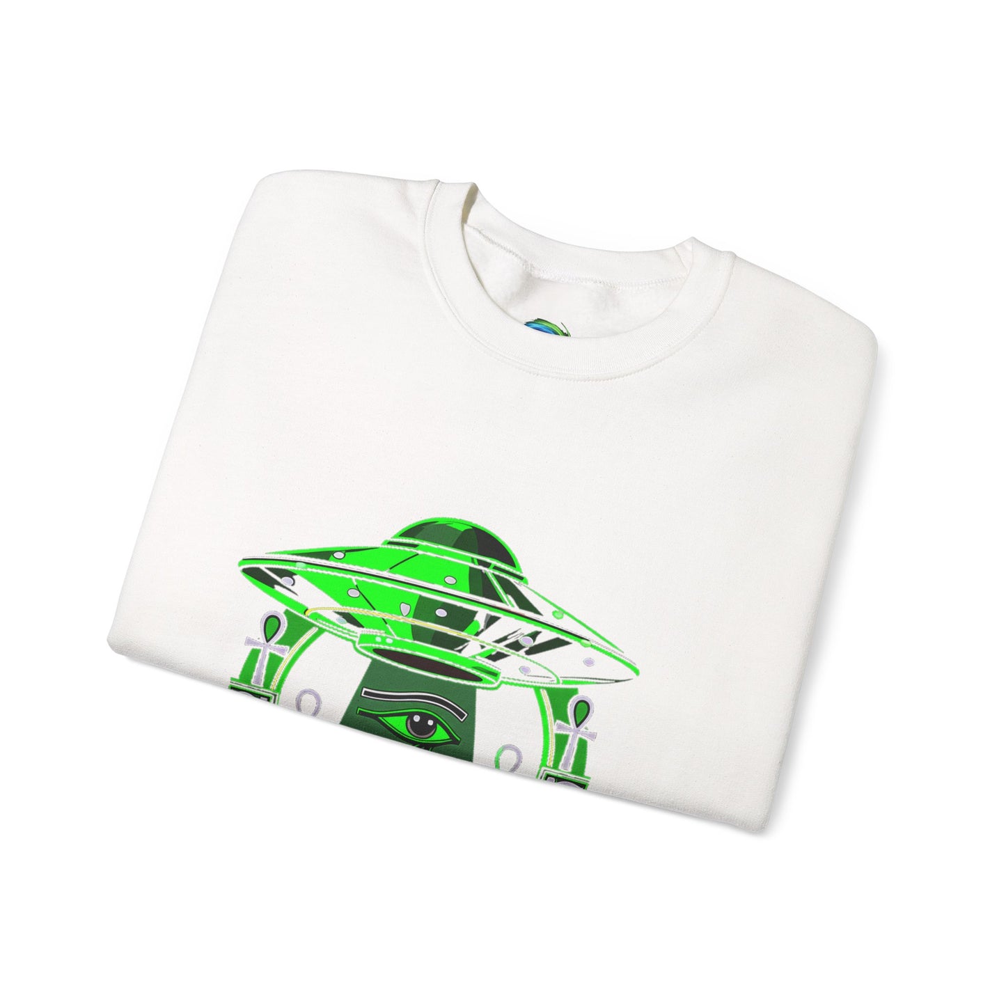 Alien Abduction Graphic Sweatshirt, Cozy Unisex Crewneck, UFO Lover Gift, Space-Themed Apparel, Casual Everyday Wear