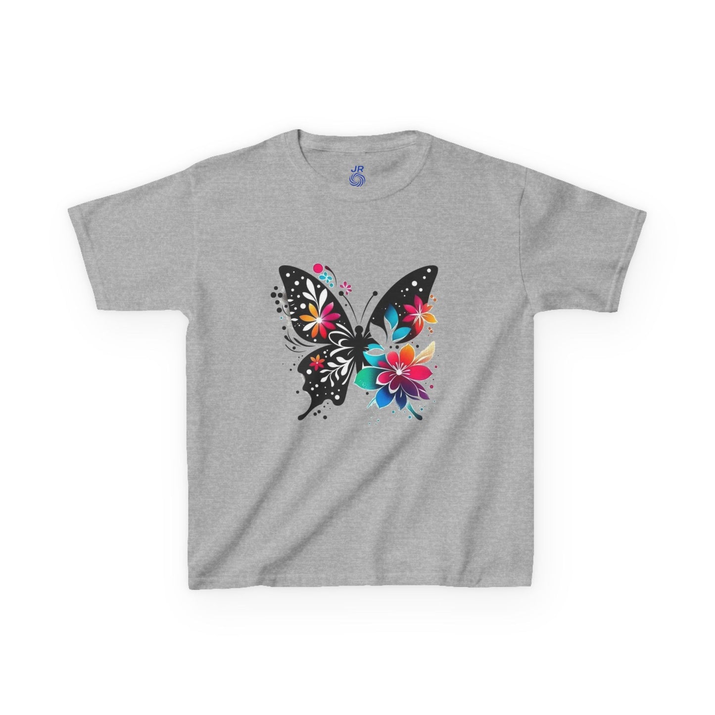 Colorful Butterfly Kids T-Shirt, Fun Summer Tee, Gift for Kids, Cute Butterfly Design, Toddler Summer Apparel, Artful Kids Wear