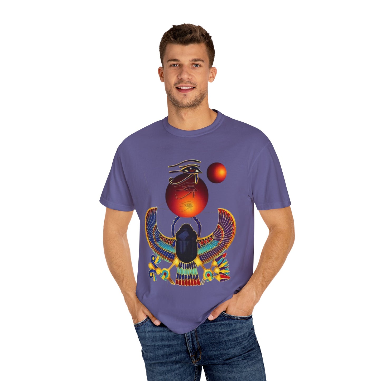Vintage Egyptian Art T-shirt, Unisex Gift for History Lovers, Graphic Tee for Festivals, Artistic Apparel, Unique Gift Idea