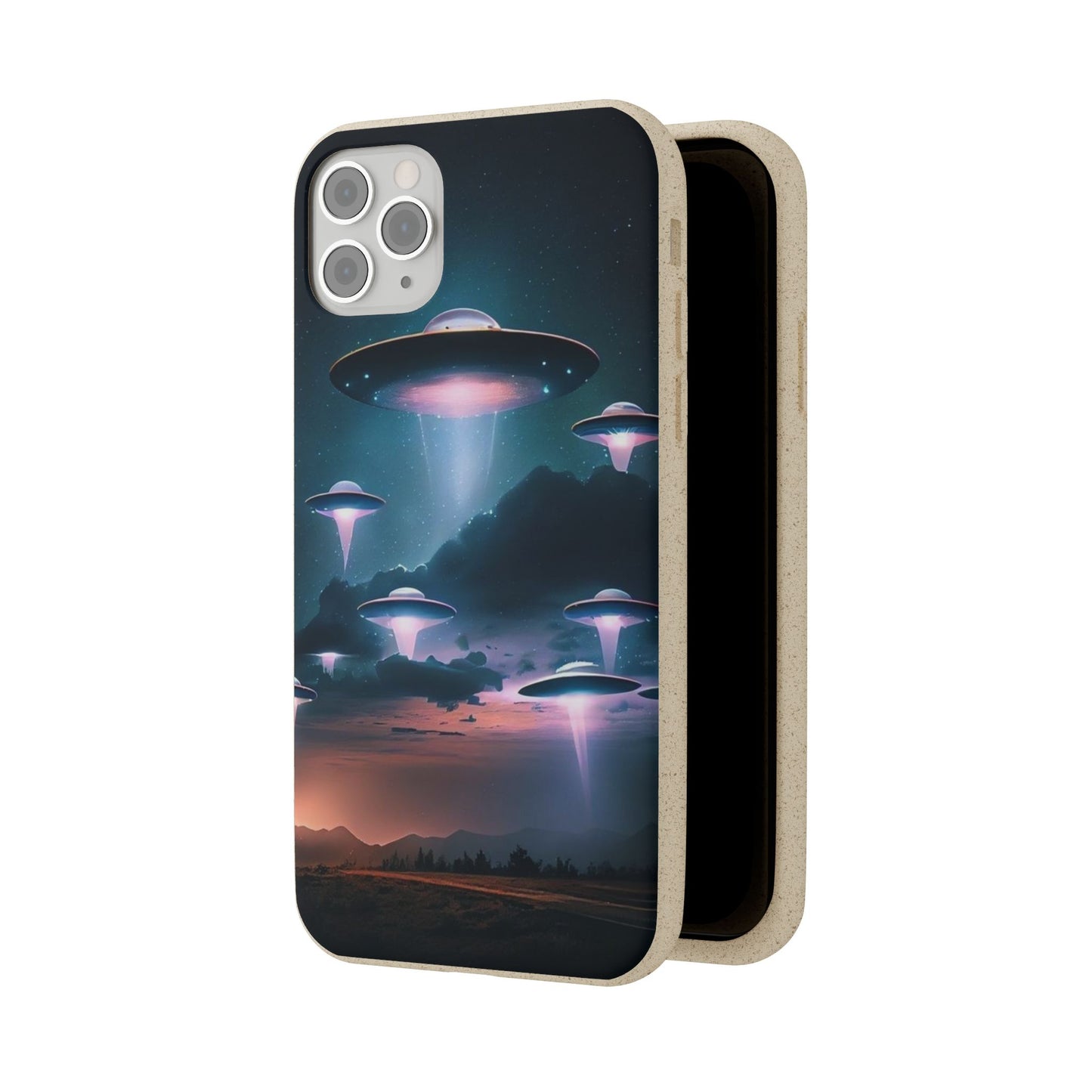 Biodegradable UFO Phone Case - Eco-Friendly and Stylish Design