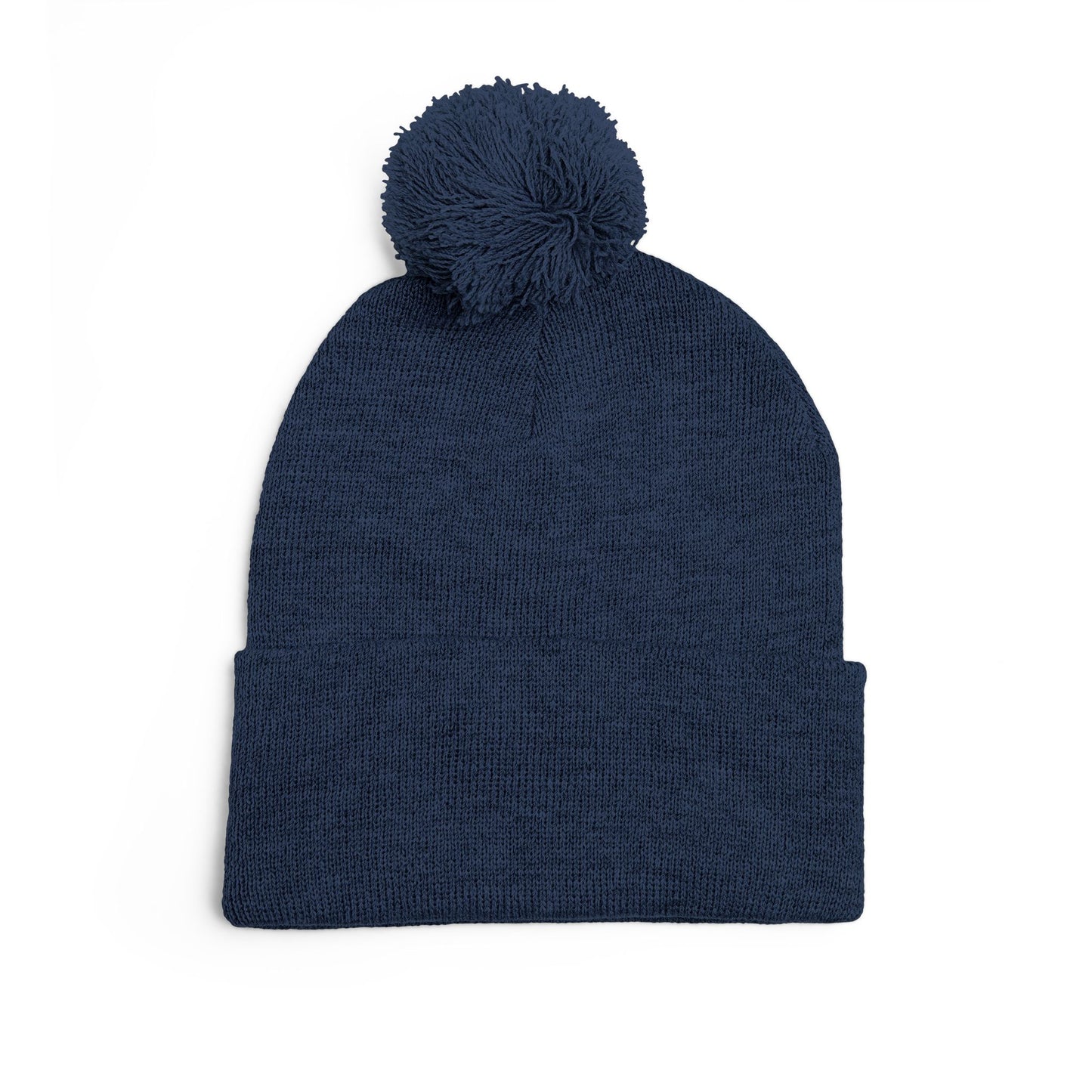 Cozy Embroidered Pom-Pom Knit Cap, Winter Hat for Men & Women, Holiday Gift Beanie, Cute Knitted Cap, Casual Headwear