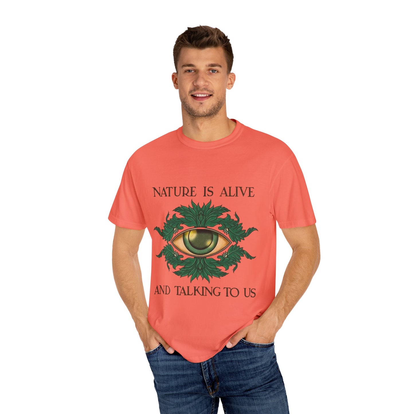 Nature-Inspired Unisex T-Shirt, Eco Friendly Tee, Nature Lover Gift, Casual Wear, Vintage Graphic Tee, Boho Style, Earth Day
