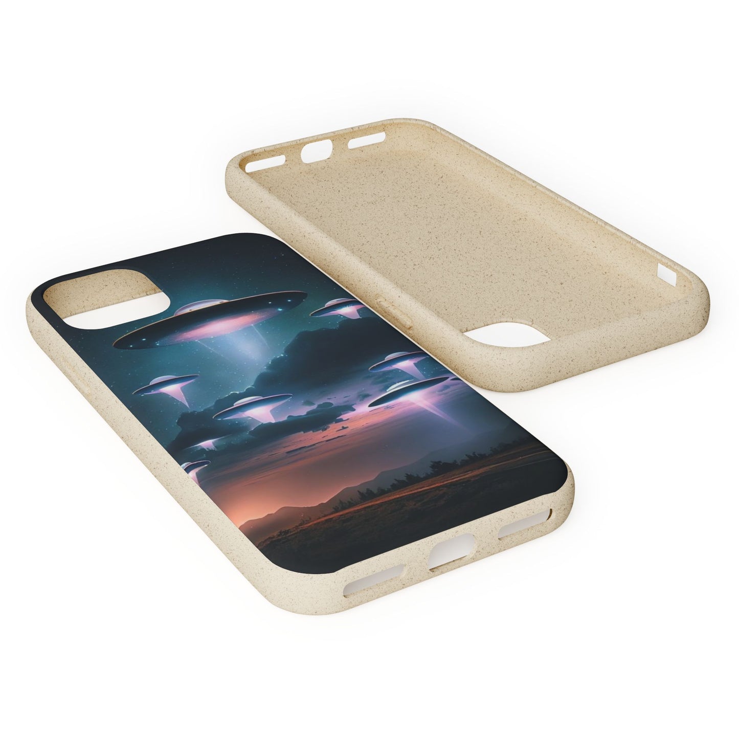 Biodegradable UFO Phone Case - Eco-Friendly and Stylish Design