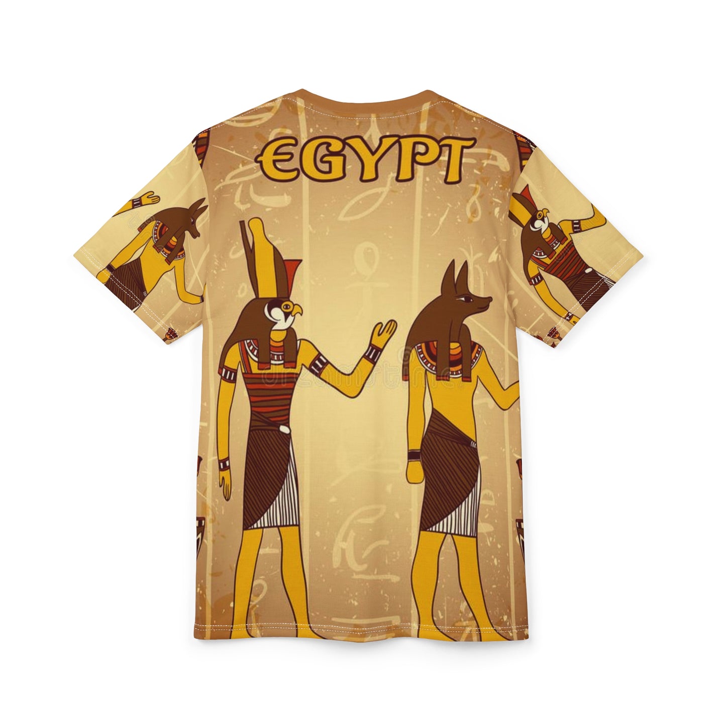 Egyptian shirt (AOP) red tags