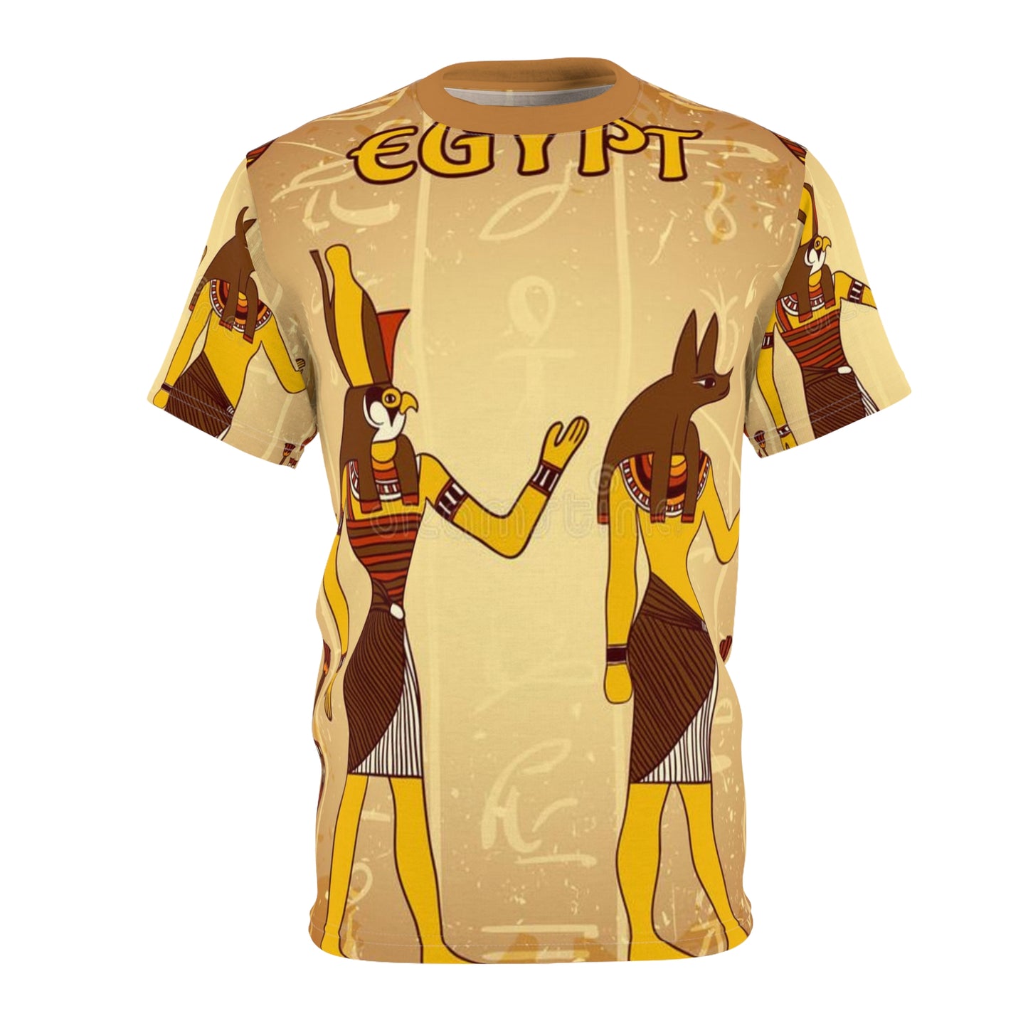 Egyptian shirt (AOP) red tags
