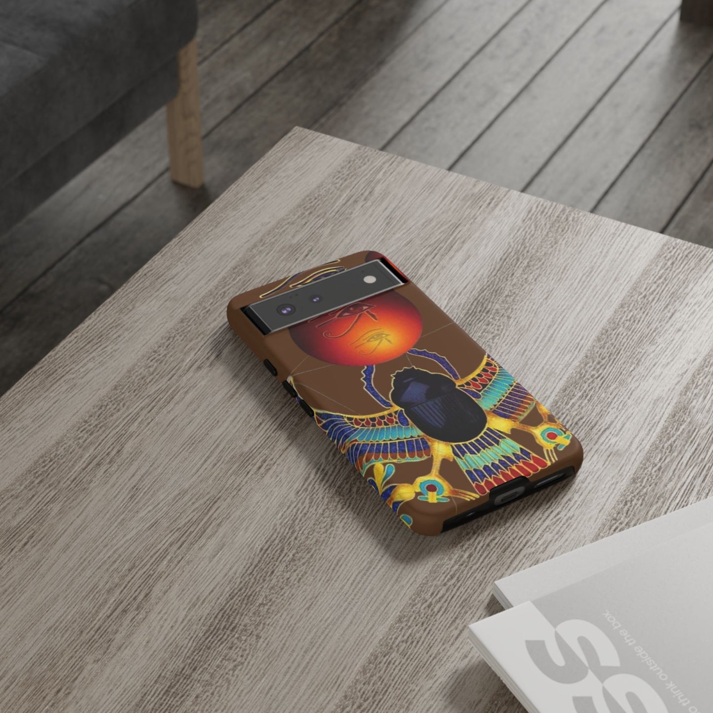 Egyptian Scarab Phone Case | Tough Cases for Unique Style, Protective Cases, Artistic Phone Covers, Gifts for Art Lovers