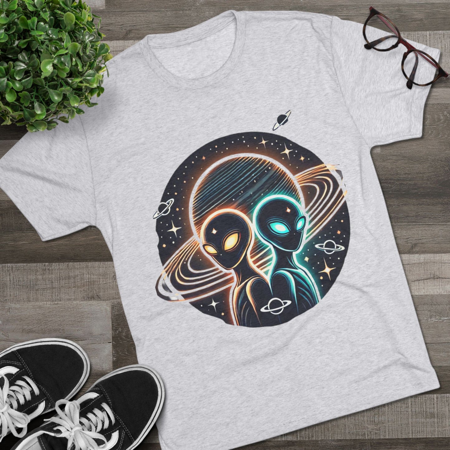 Cosmic Alien Crew Tee - Perfect for Space Lovers, Sci-Fi Fans, Unique Gift for Birthdays, Casual Wear, Everyday Comfort
