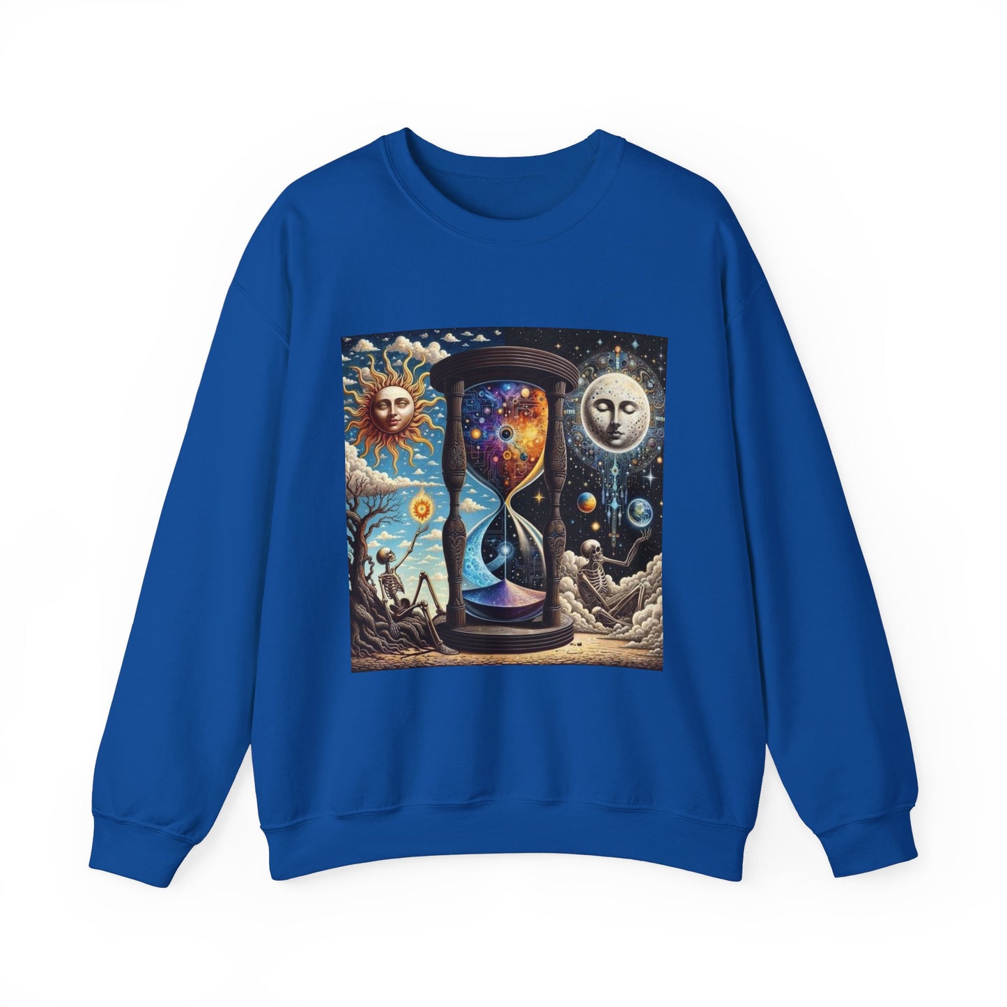 Cosmic Hourglass Sweatshirt, Unisex Heavy Blend Crewneck Sweatshirt, Astrology Sweatshirt, Celestial Sweatshirt, Gift for Space Lovers, Cool
