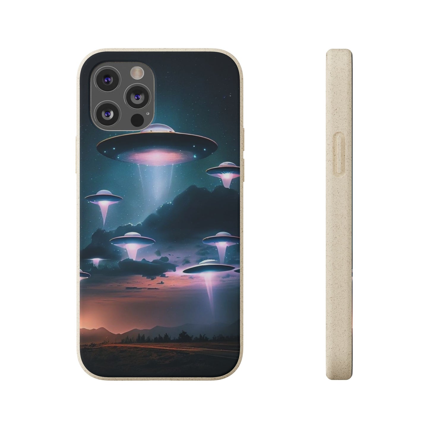 Biodegradable UFO Phone Case - Eco-Friendly and Stylish Design