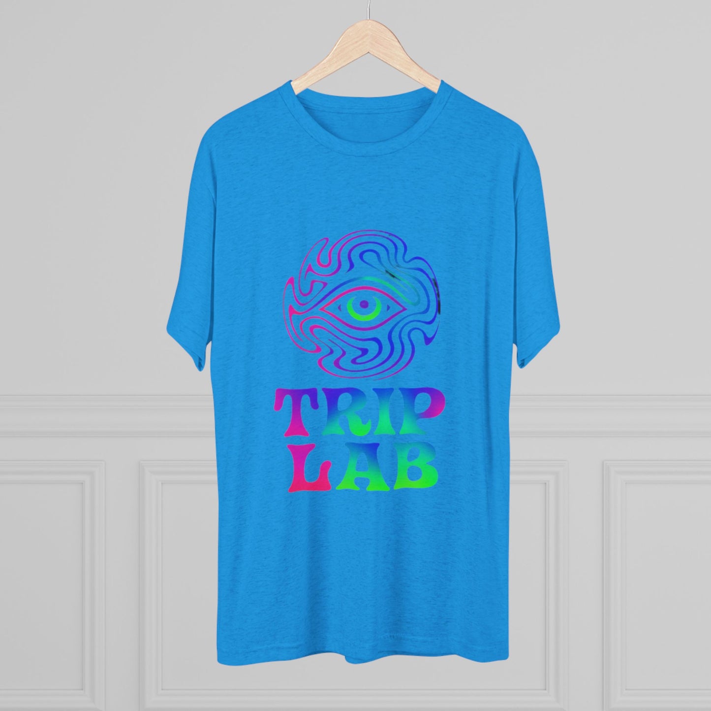 Colorful Psychedelic Tee - Trip Lab Unisex Crew Shirt, Festival Wear, Gift for Him or Her, Summer Wardrobe, Boho Style T-Shirt