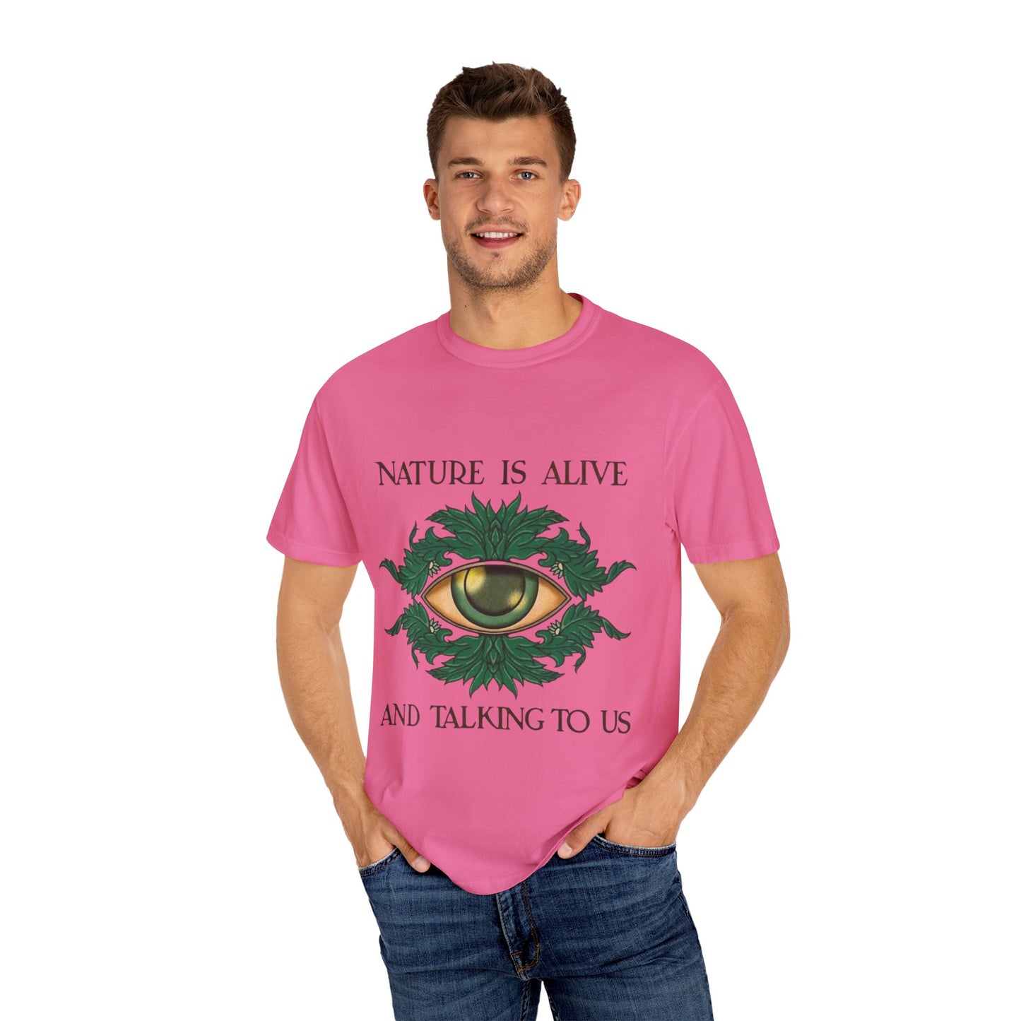 Nature-Inspired Unisex T-Shirt, Eco Friendly Tee, Nature Lover Gift, Casual Wear, Vintage Graphic Tee, Boho Style, Earth Day