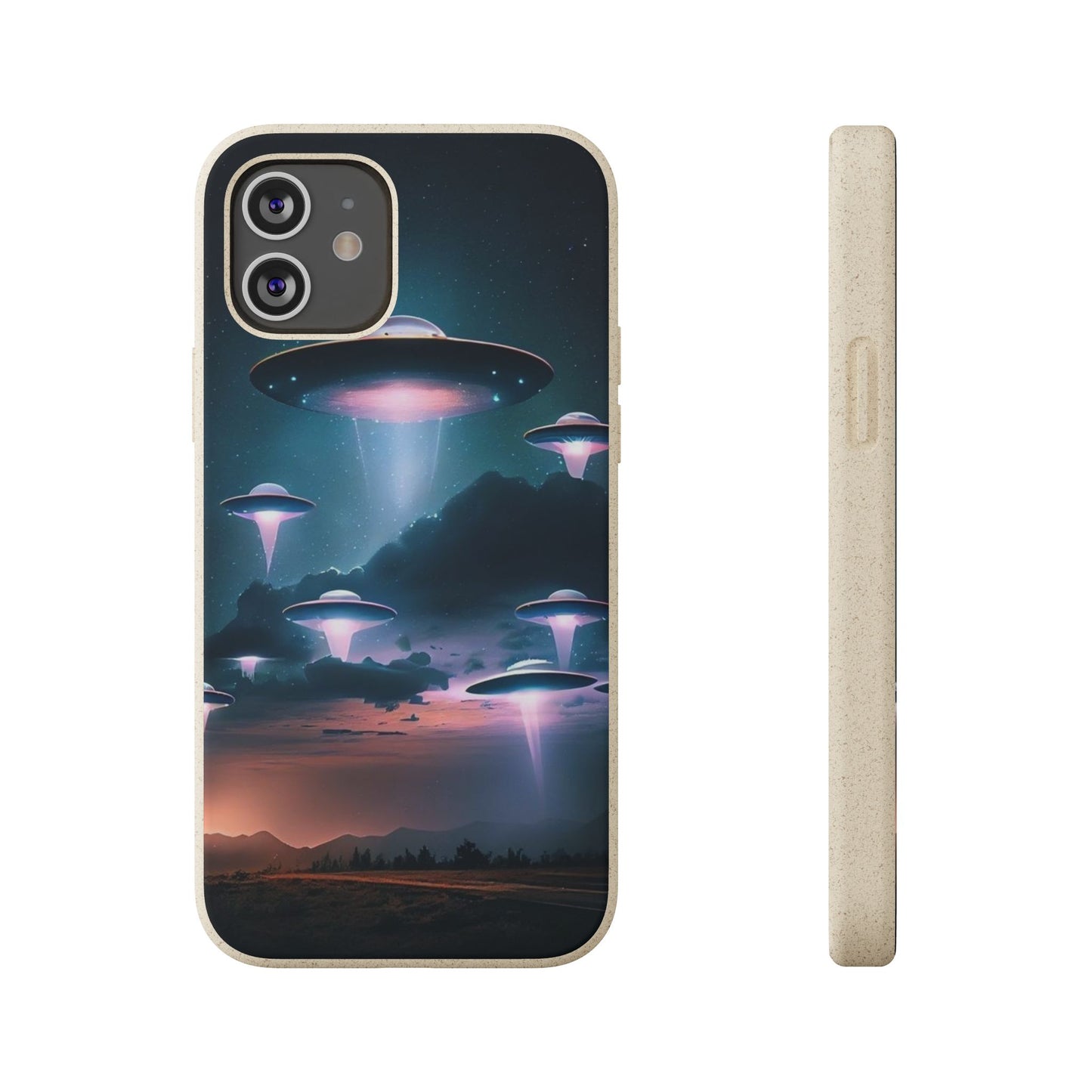 Biodegradable UFO Phone Case - Eco-Friendly and Stylish Design