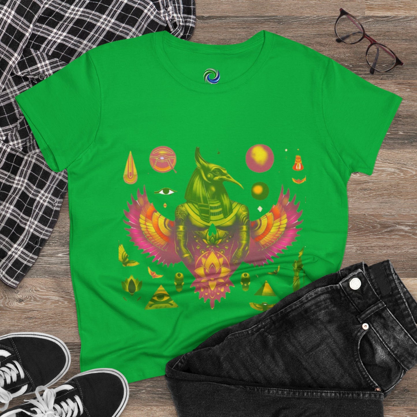 Vibrant Graphic Tee for Free Spirits, Boho Style Shirt, Unique Casual Wear, Perfect for Festivals, Summer Outings, Gifts