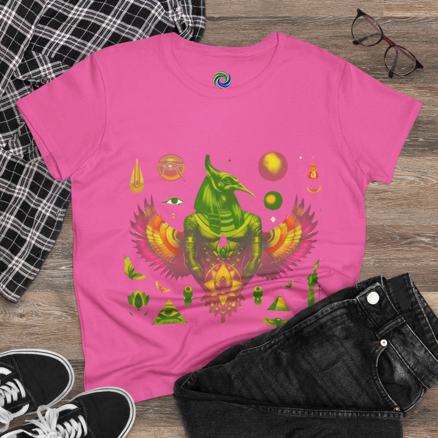 Vibrant Graphic Tee for Free Spirits, Boho Style Shirt, Unique Casual Wear, Perfect for Festivals, Summer Outings, Gifts