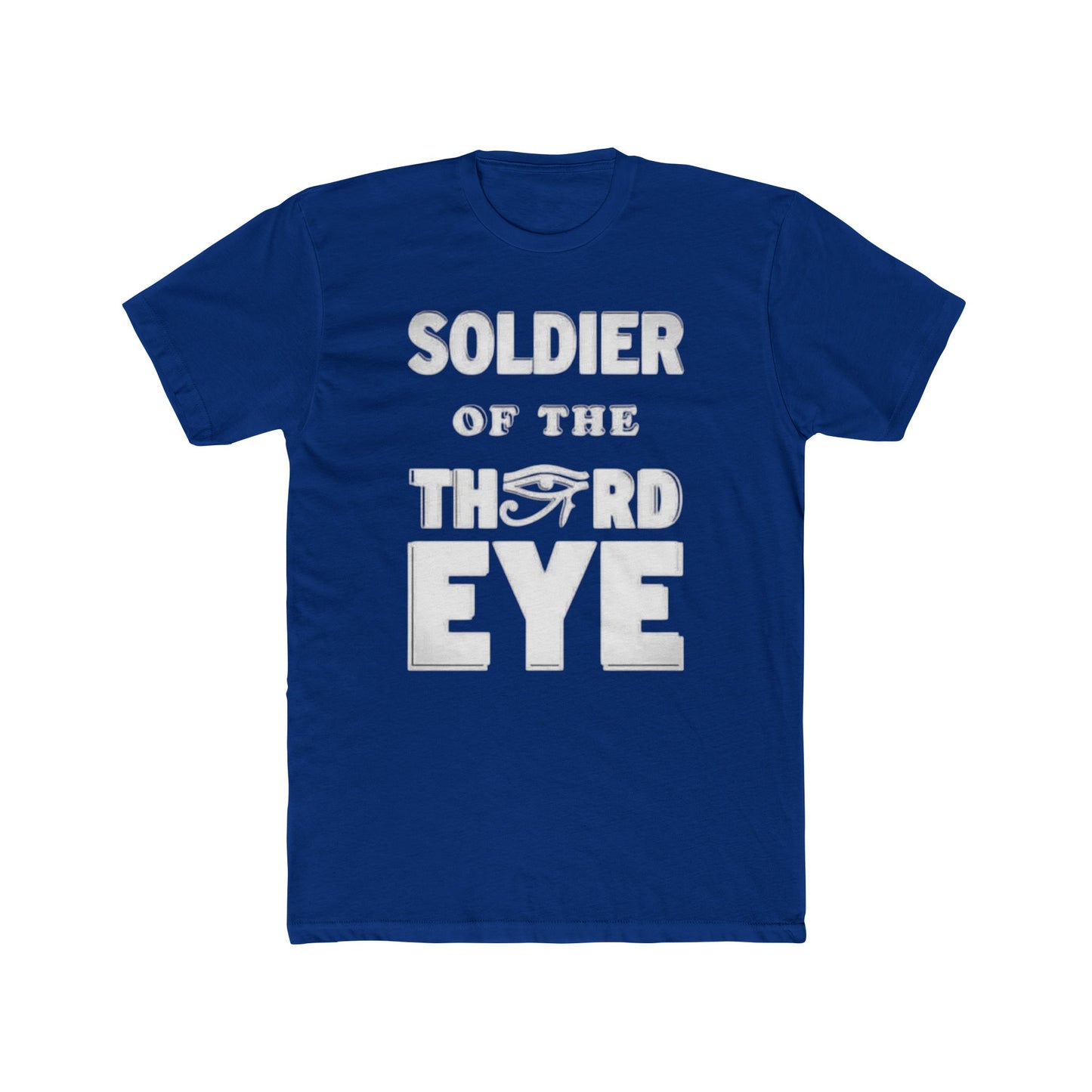 Soldier of the Third Eye Unisex Cotton Crew Tee, Spiritual T-Shirt, Gift for Friends, Meditation Shirt, Mindfulness Apparel
