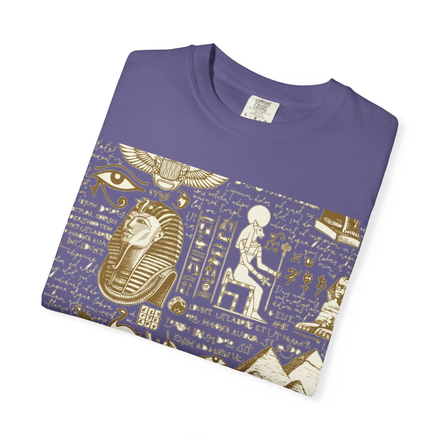 Egyptian-Inspired Unisex T-Shirt - Retro Vibe, Perfect for Music Lovers, Festivals, Gifts, Casual Wear, Vintage Style